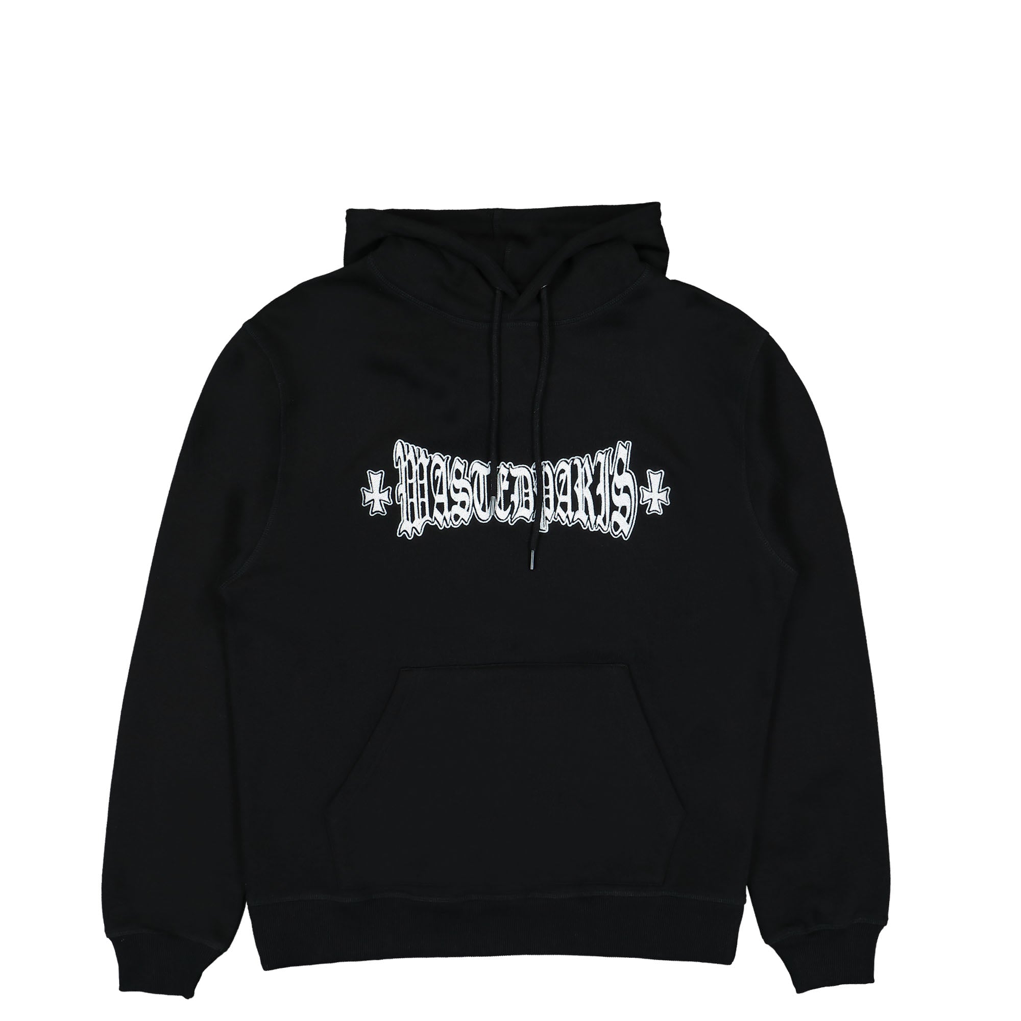 Wasted Paris London Cross Hoodie Black Hoodies SS23D1-WPHLC | Overkill