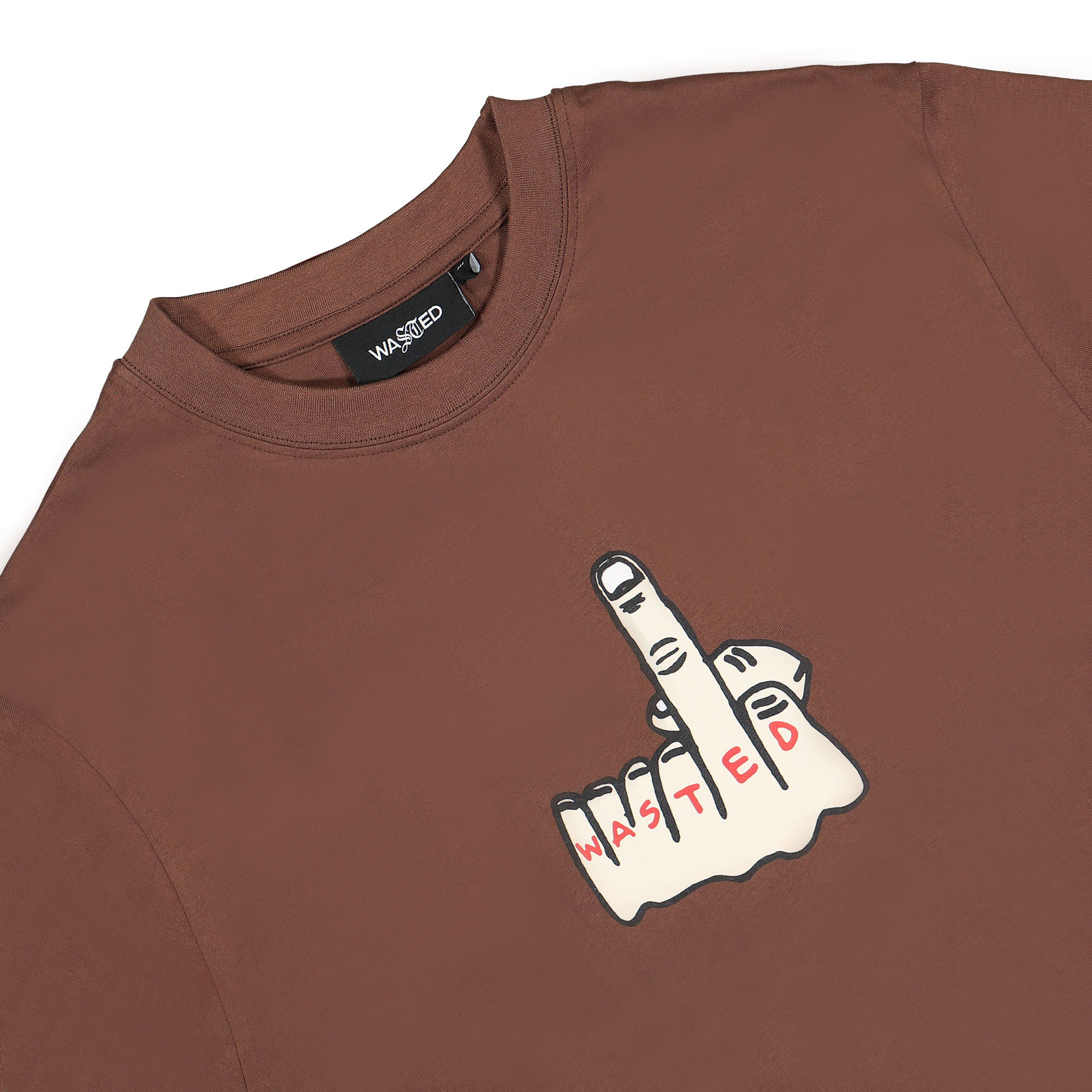 Wasted Paris Honor T-Shirt Slate Brown T-Shirts Close-up | Overkill