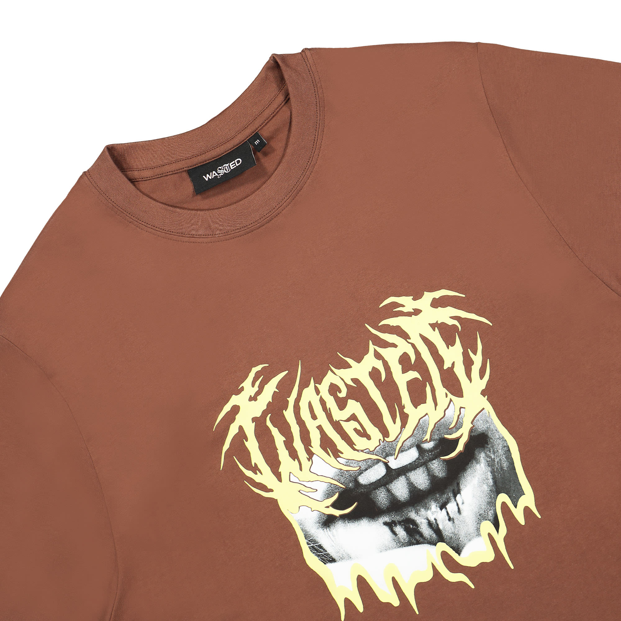Wasted Paris T-Shirt Roll Slate Brown T-Shirts Close-up | Overkill