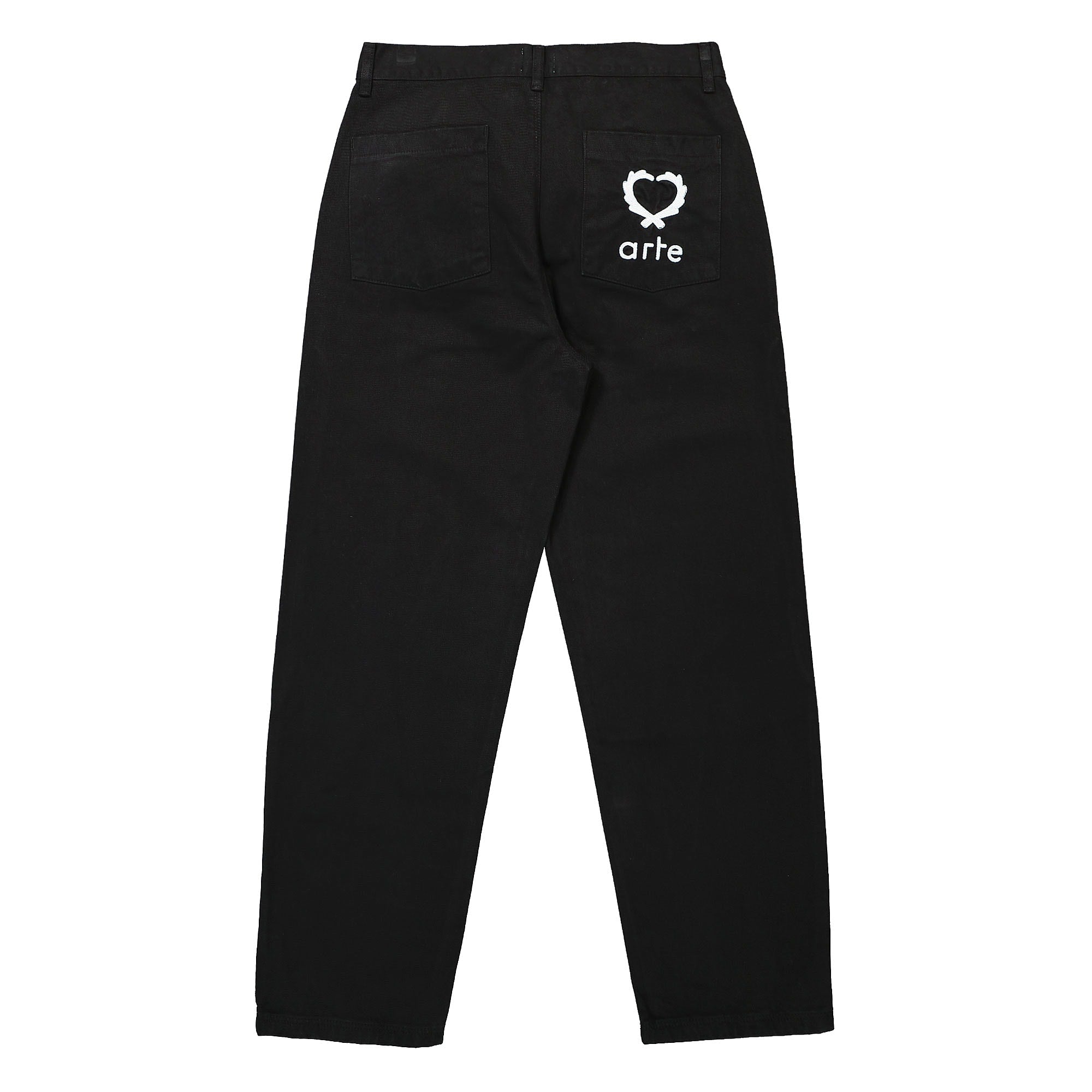 Arte Antwerp Poage Back Heart Pants Black Casual Pants Material | Overkill