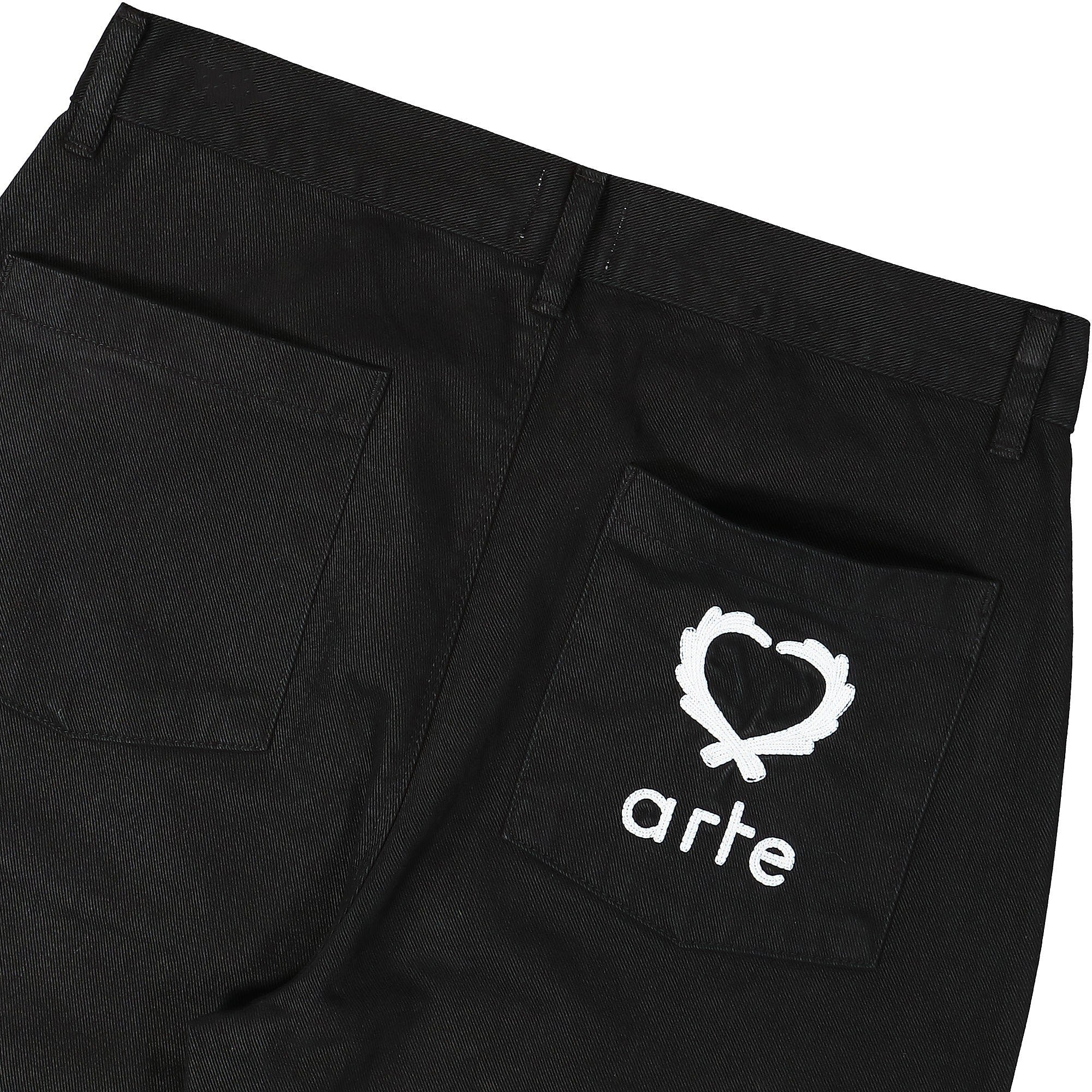 Arte Antwerp Poage Back Heart Pants Black Casual Pants Detail view 1 | Overkill