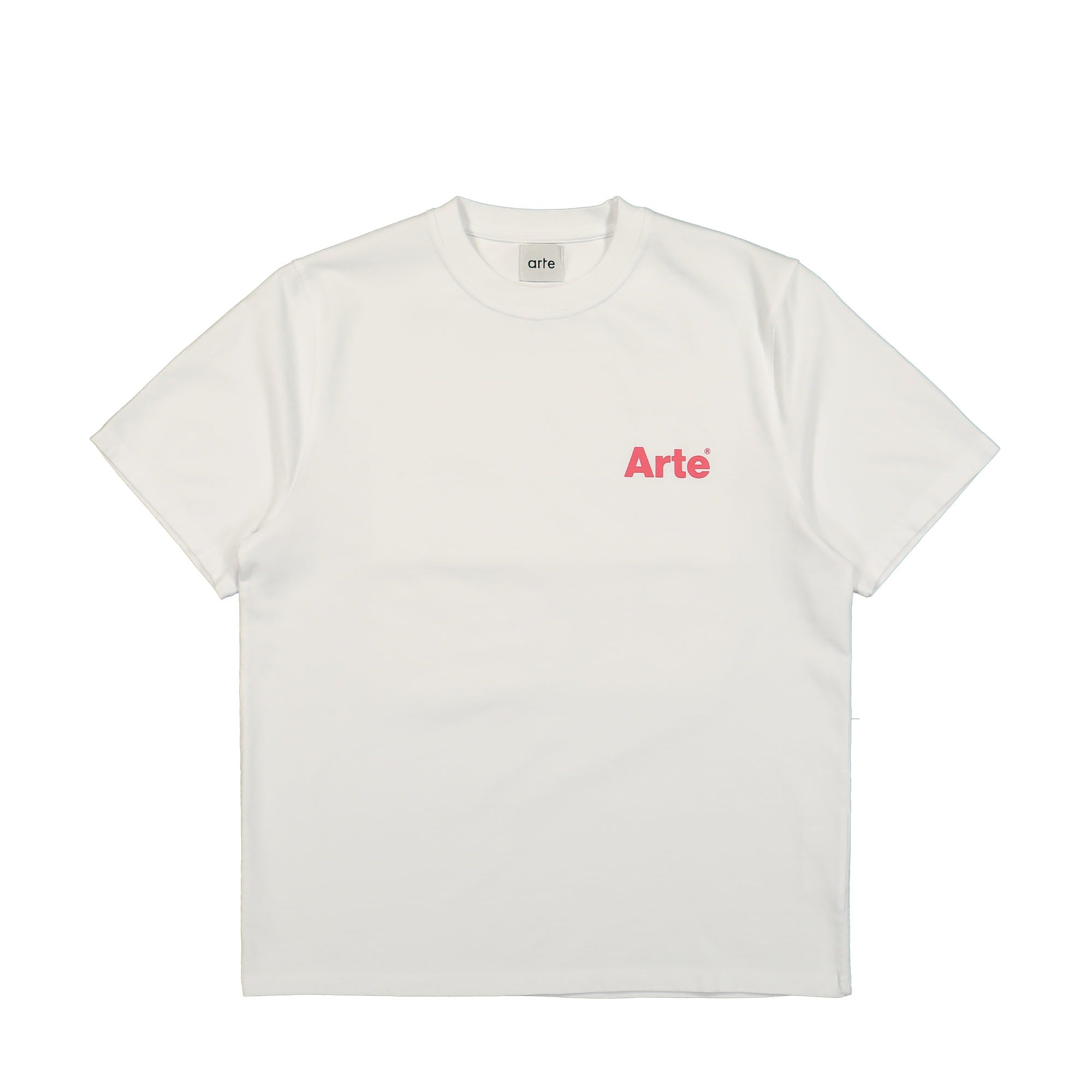 Arte Antwerp Teo Back Heart T-Shirt White T-Shirts SS24-028T / White | Overkill