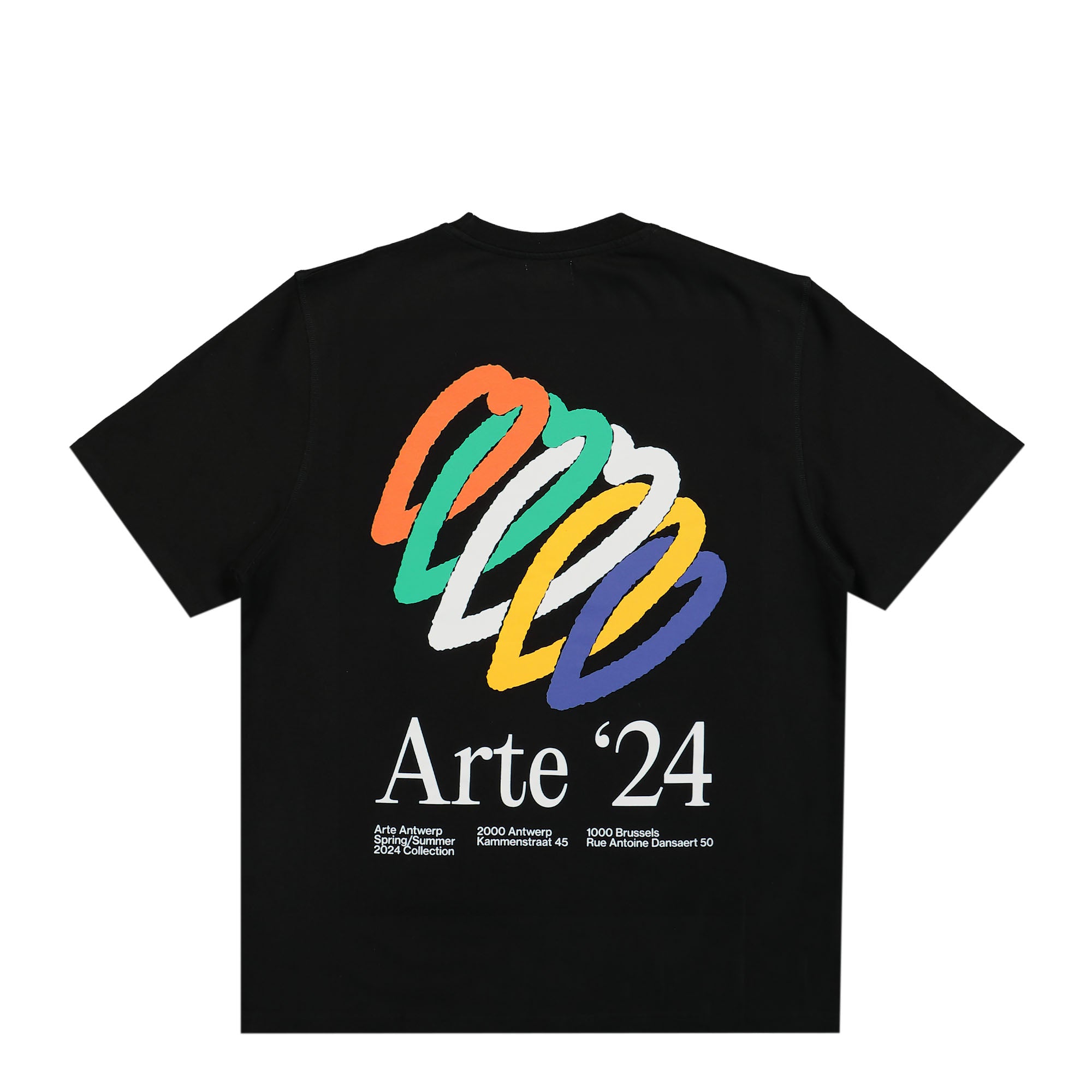 Arte Antwerp Teo Back Hearts T-Shirt Black T-Shirts Close-up | Overkill