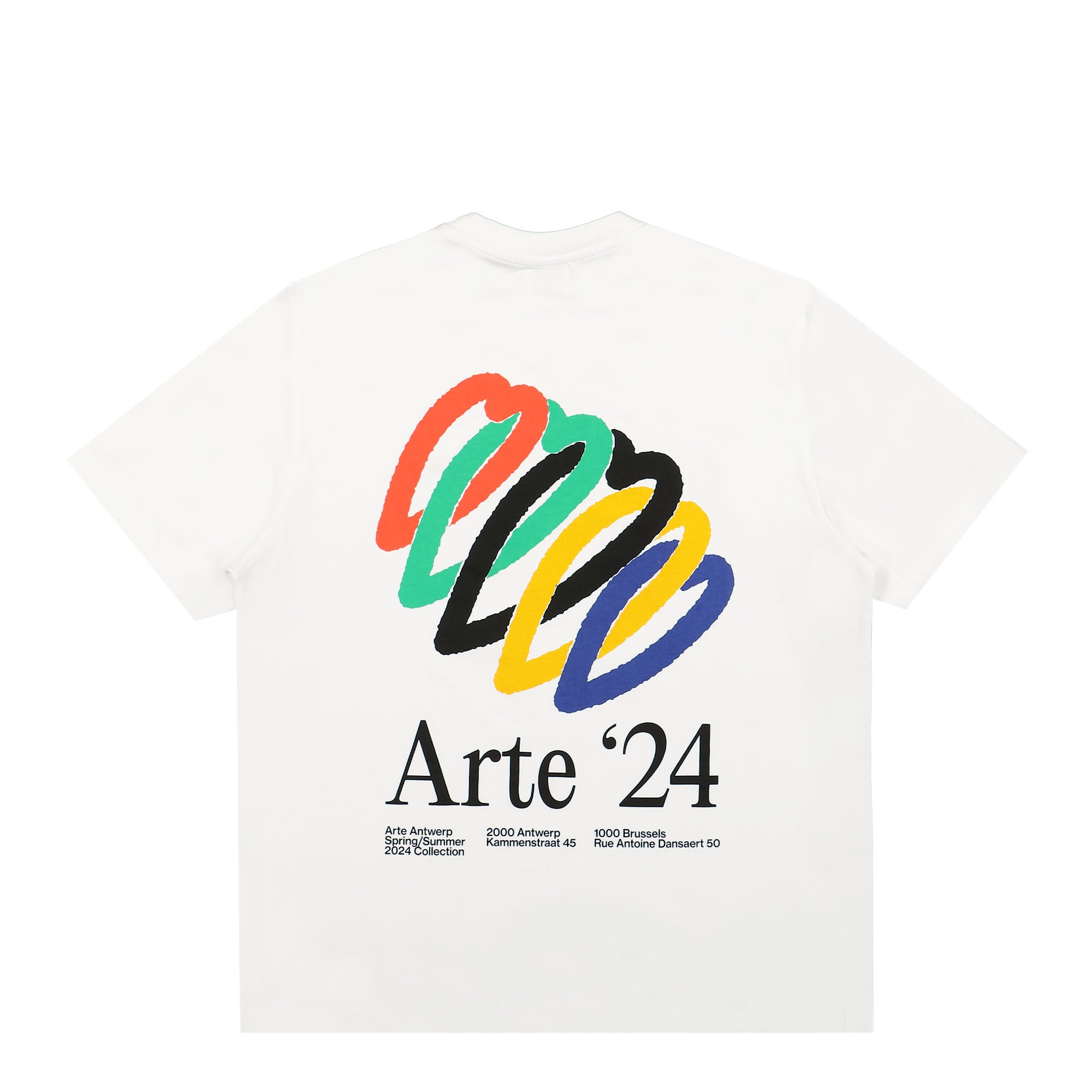 Arte Antwerp Teo Back Hearts T-Shirt White T-Shirts Close-up | Overkill
