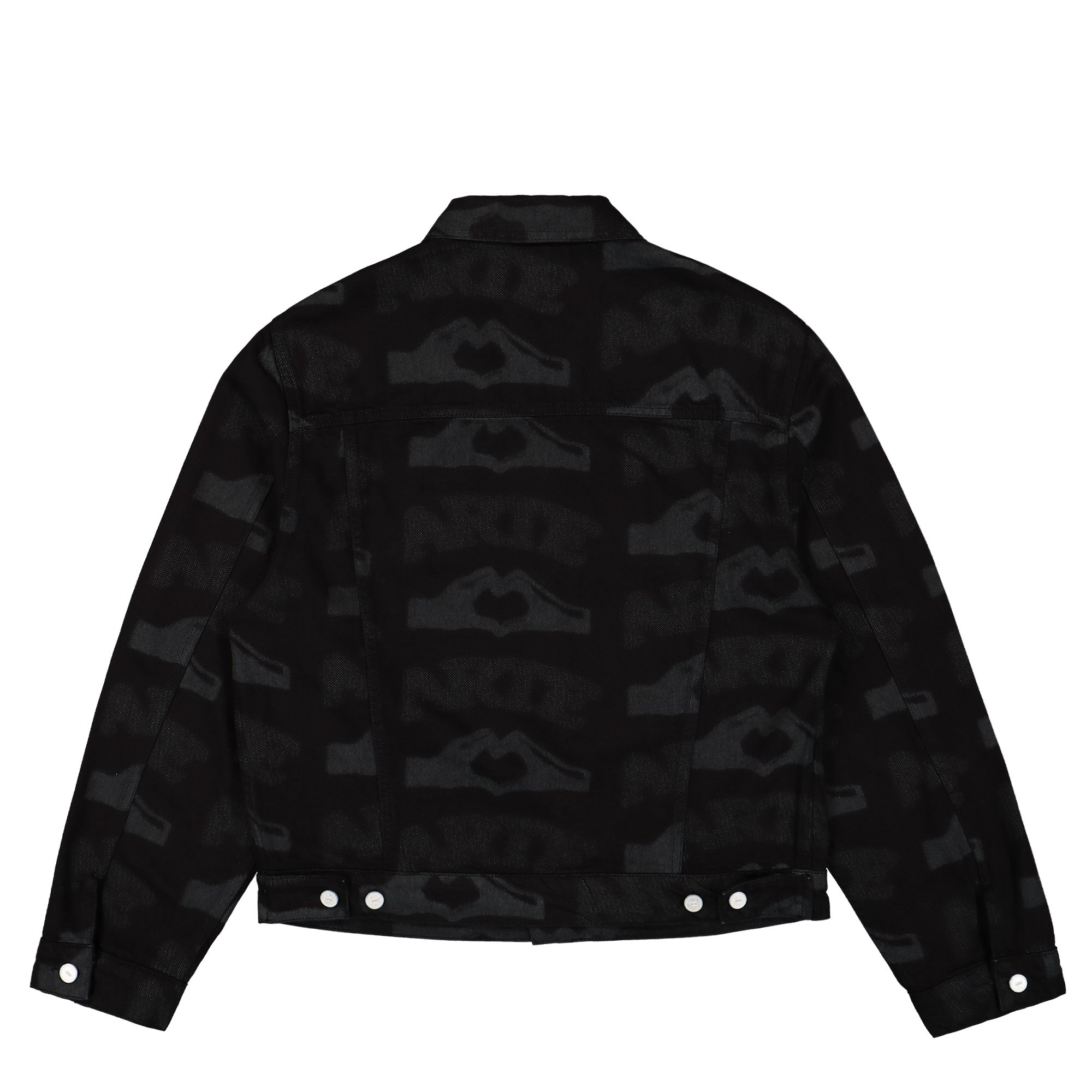 Arte Antwerp Heart Printed Jacket Black Jackets Material | Overkill