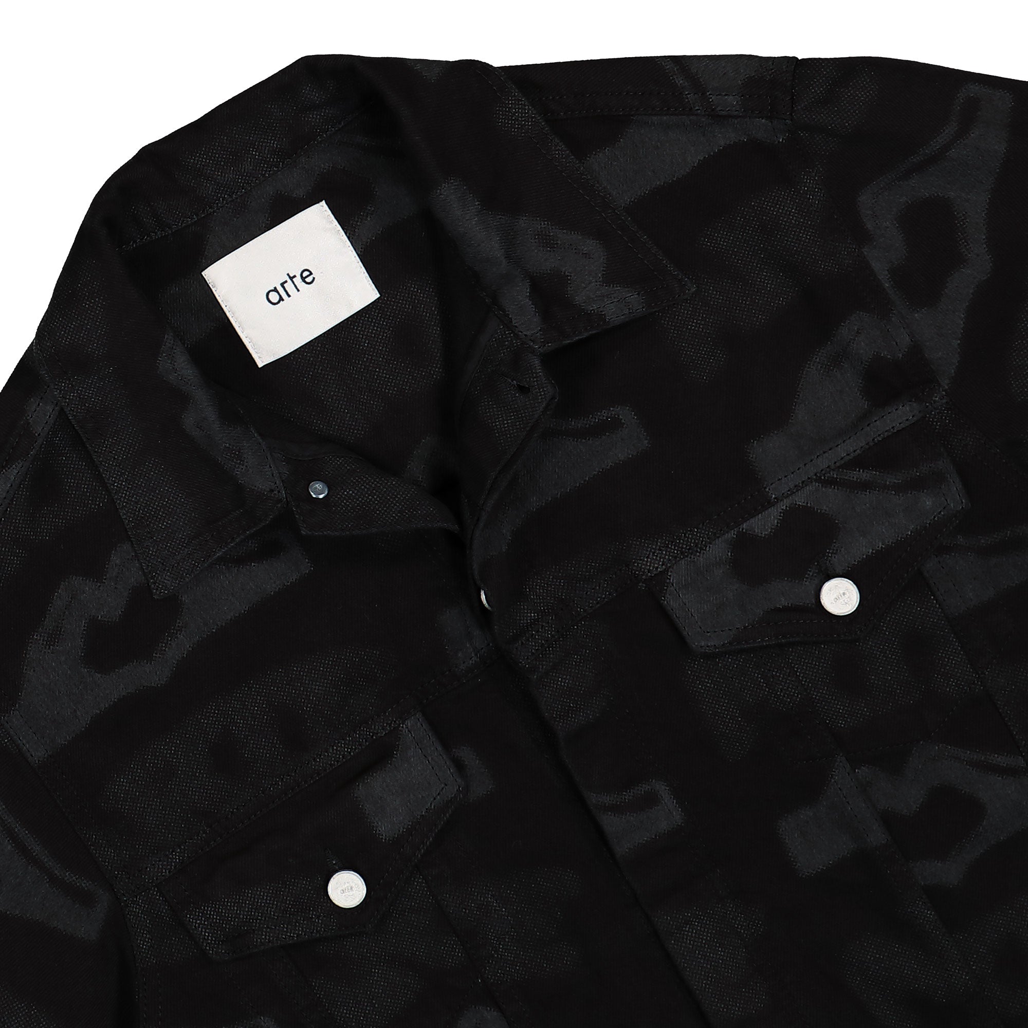 Arte Antwerp Heart Printed Jacket Black Jackets Close-up | Overkill