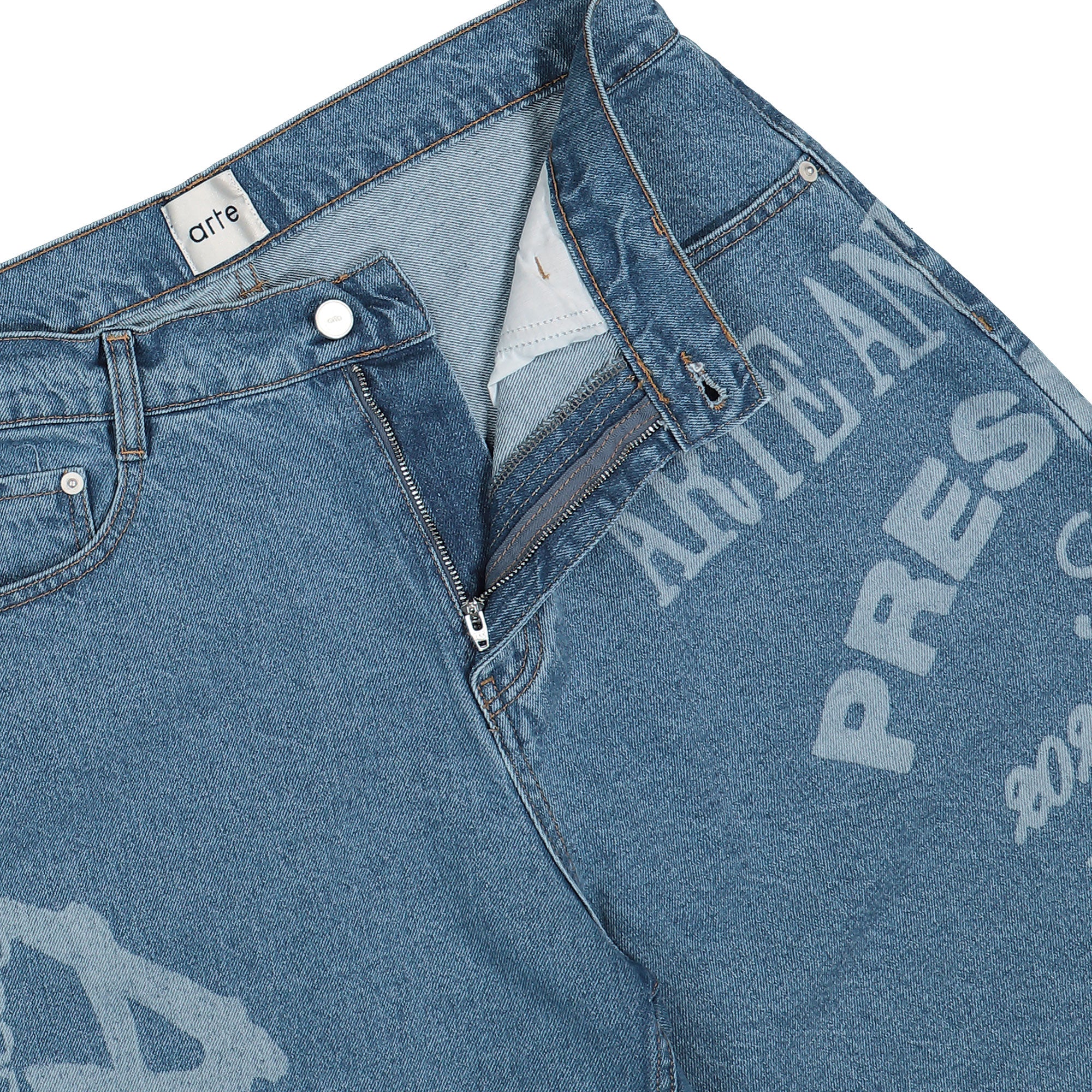 Arte Antwerp Arte Print Shorts Bleach Shorts Detailfoto | Overkill