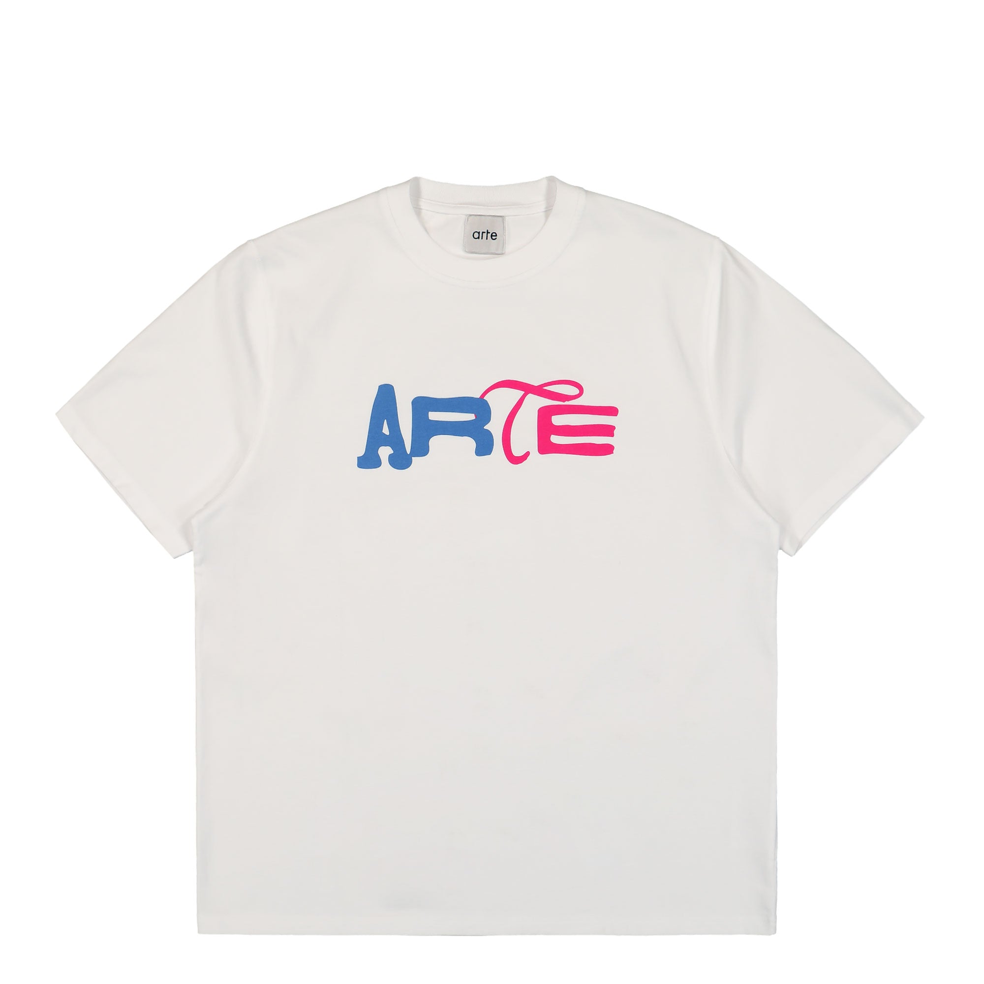 Arte Antwerp Duo Print Logo T-Shirt White T-Shirts SS25-111T | Overkill