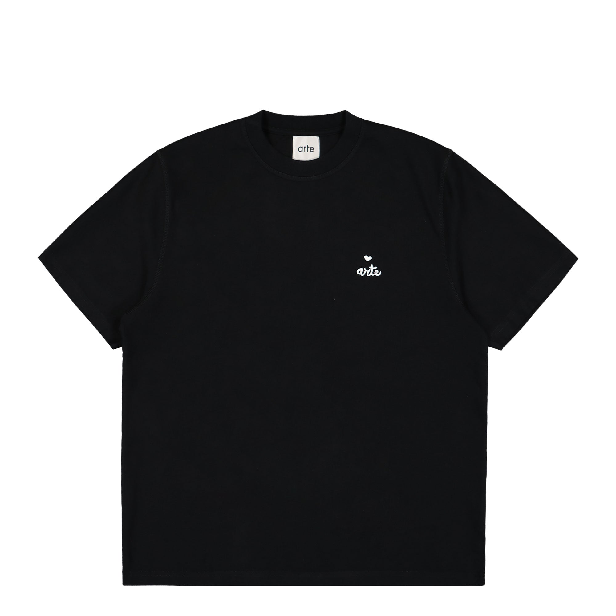 Arte Antwerp Heart Logo T-Shirt Black T-Shirts SS25-112T | Overkill