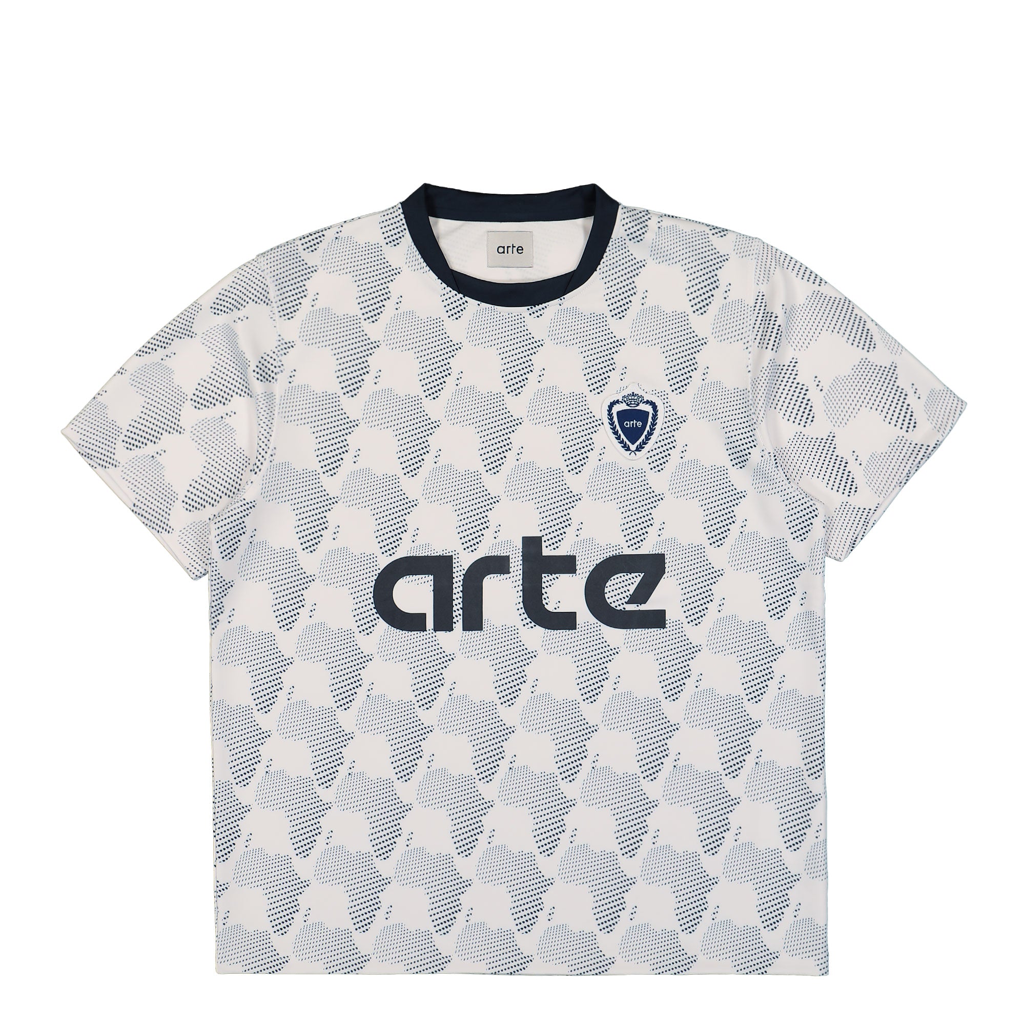 Arte Antwerp Football Shirt White / Navy T-Shirts SS25-152T | Overkill