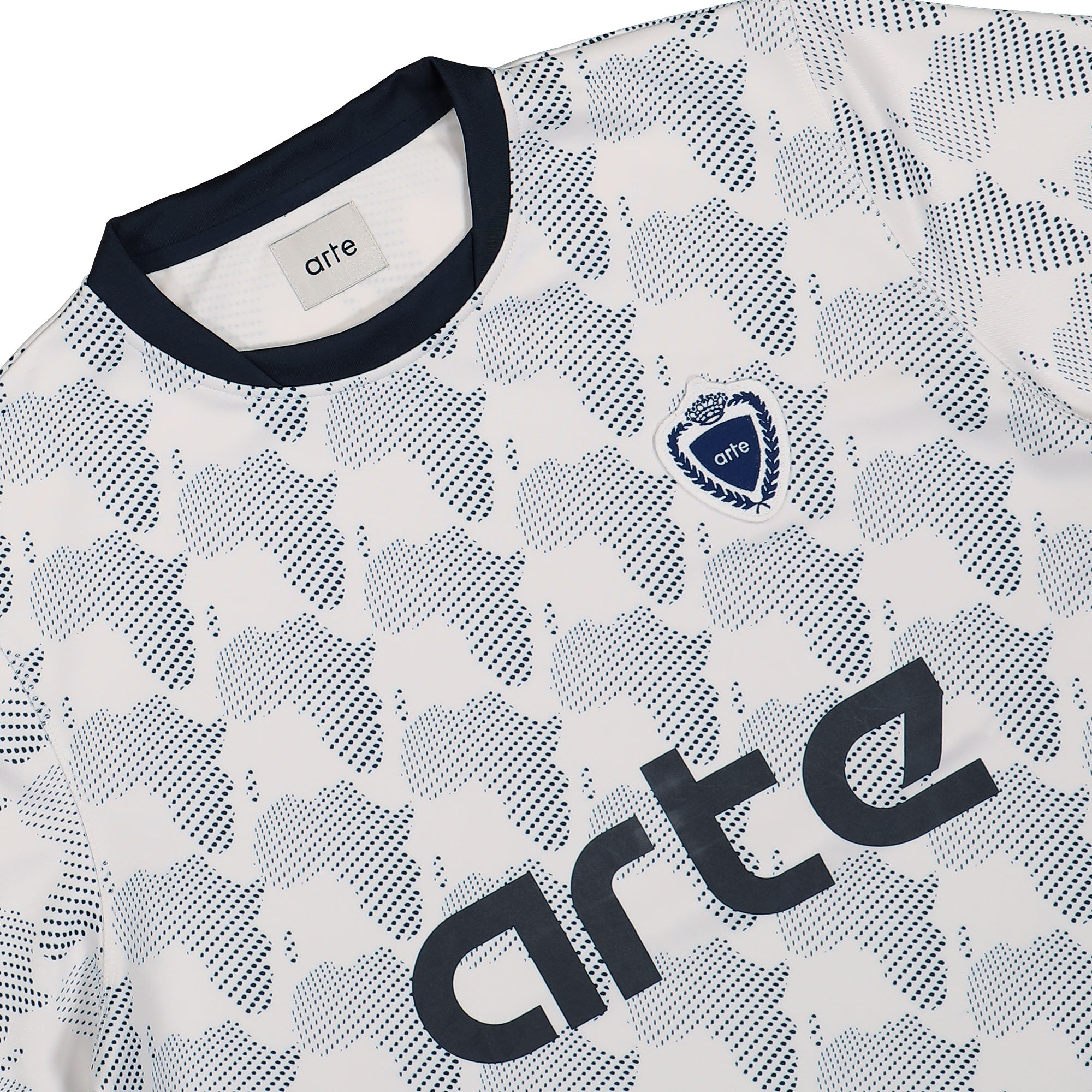 Arte Antwerp Football Shirt White / Navy T-Shirts Material | Overkill