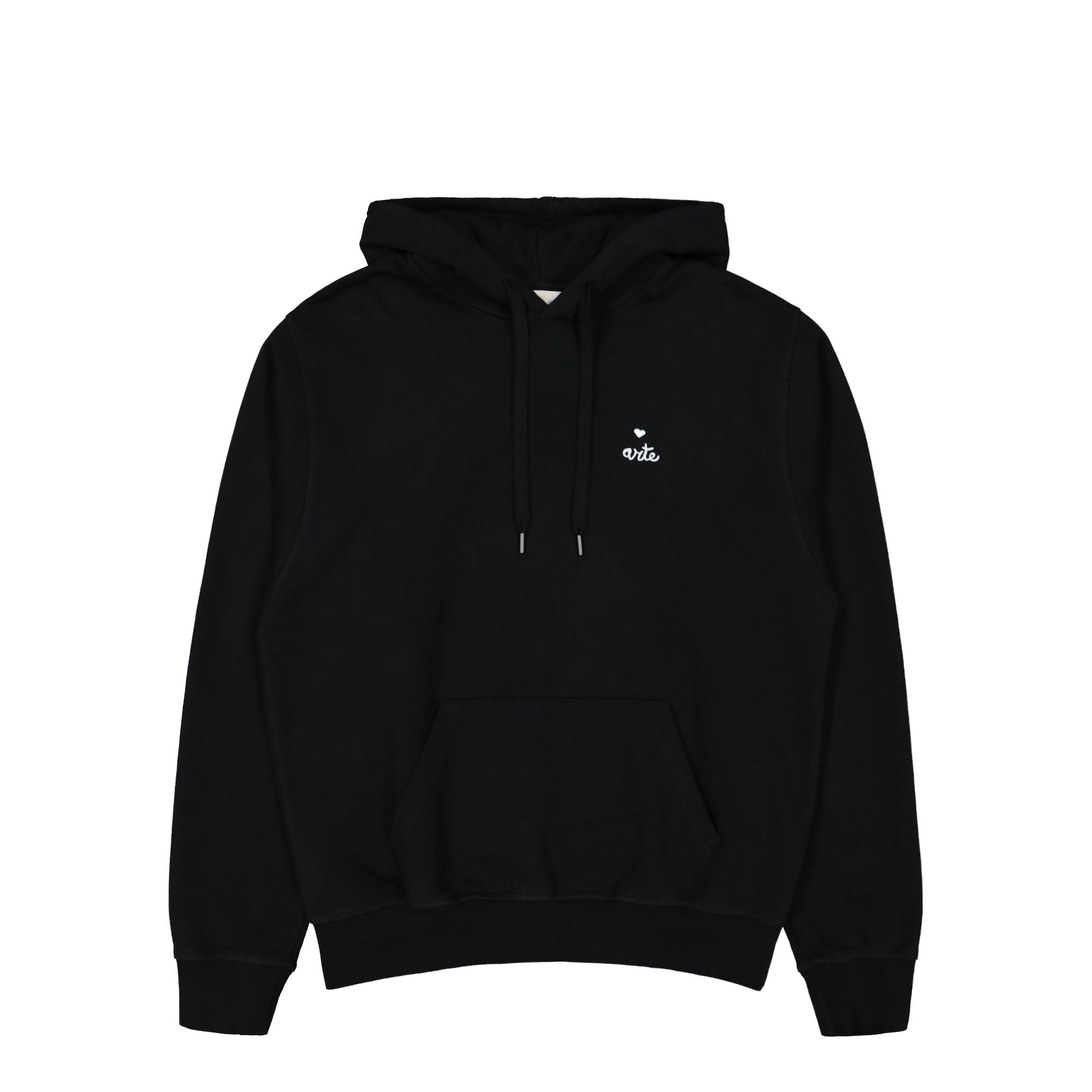 Arte Antwerp Heart Logo Hoodie Black Hoodies SS25-162H | Overkill