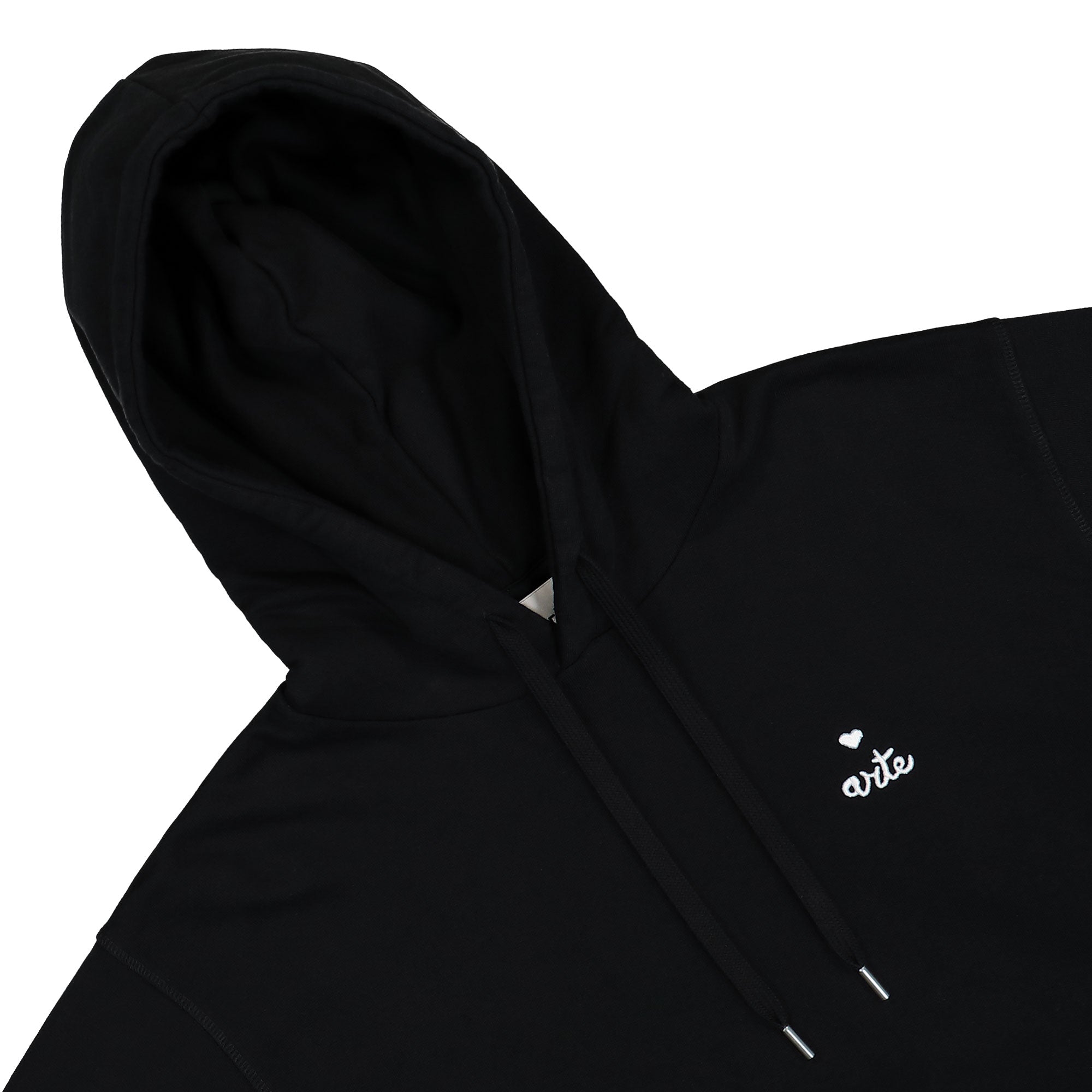 Arte Antwerp Heart Logo Hoodie Black Hoodies Close-up | Overkill