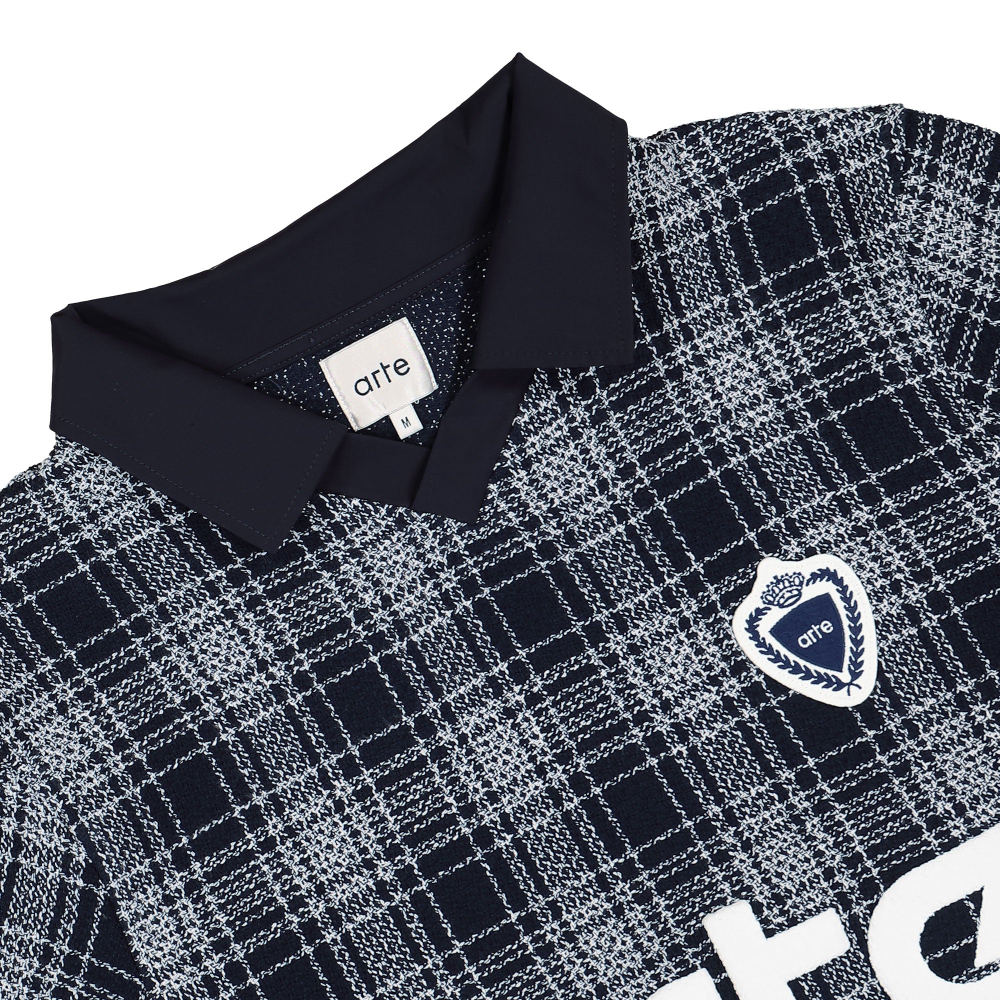 Arte Antwerp Square Collar T-Shirt Plaid T-Shirts Material | Overkill