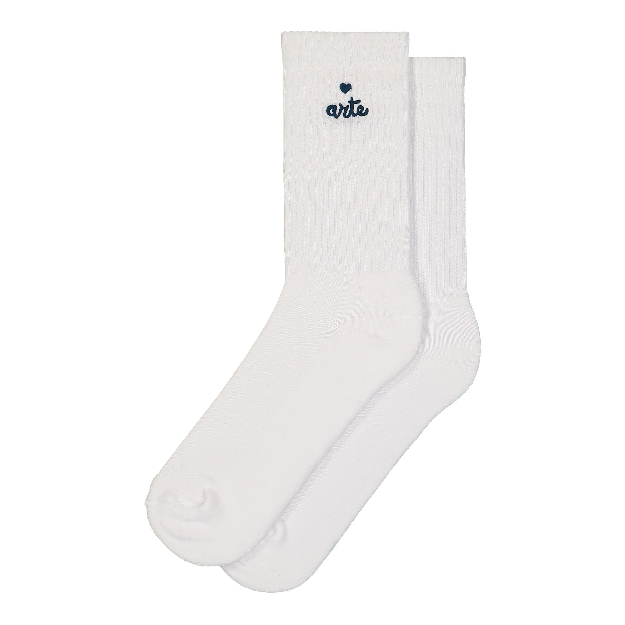 Arte Antwerp Heart Logo Socks White Socks SS25-182M | Overkill