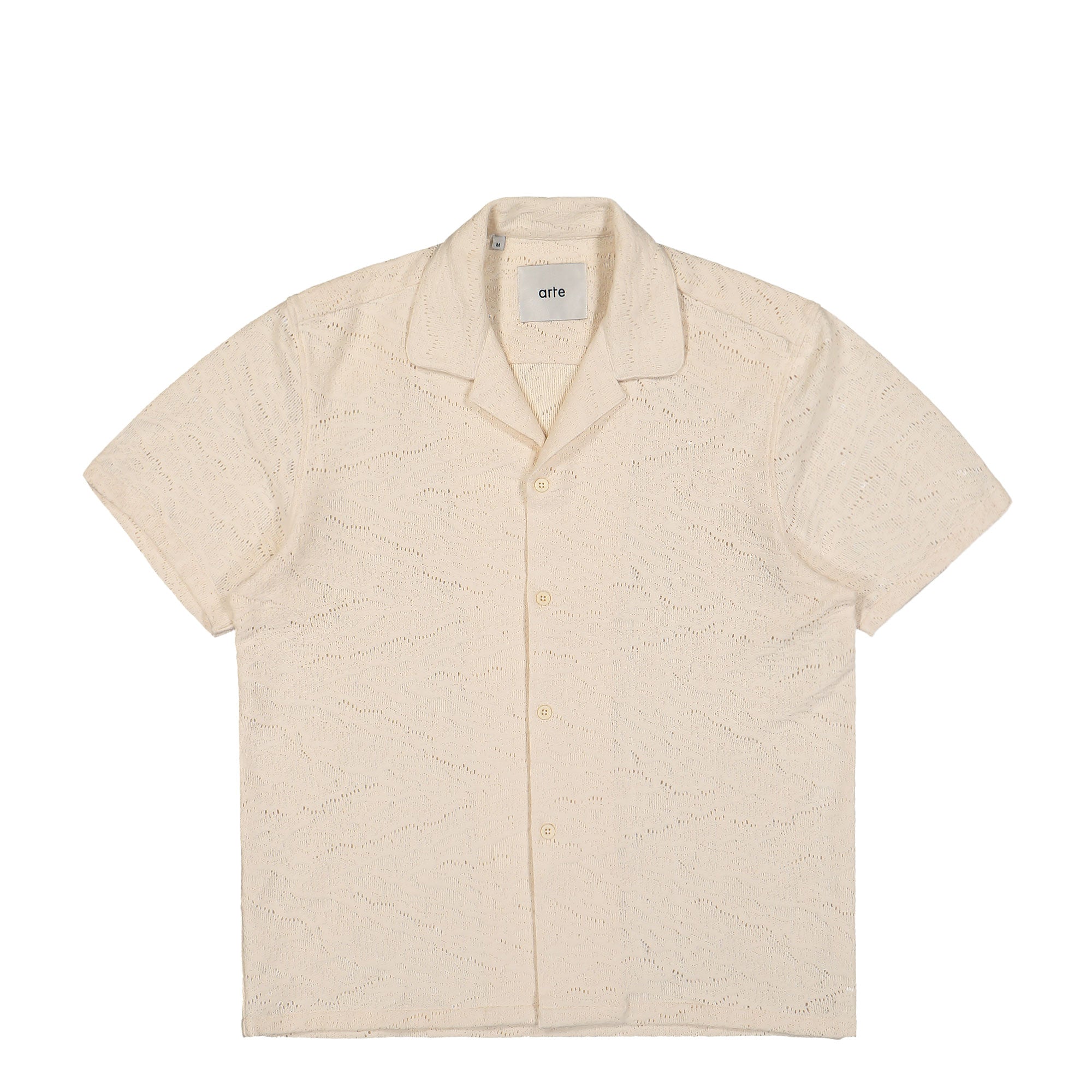 Arte Antwerp Crochet Shirt Cream Shirts SS25-233S | Overkill