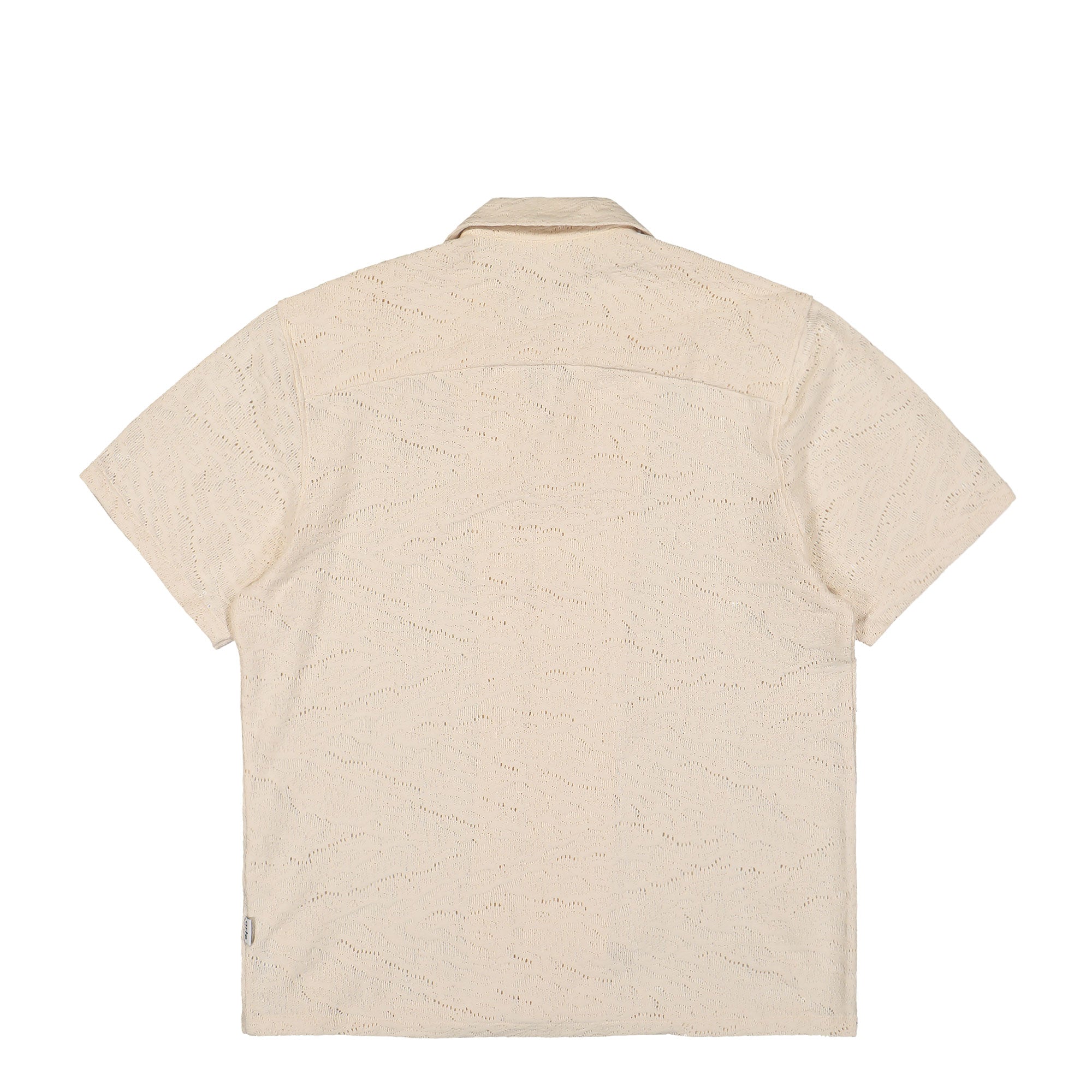 Arte Antwerp Crochet Shirt Cream Shirts Close-up | Overkill