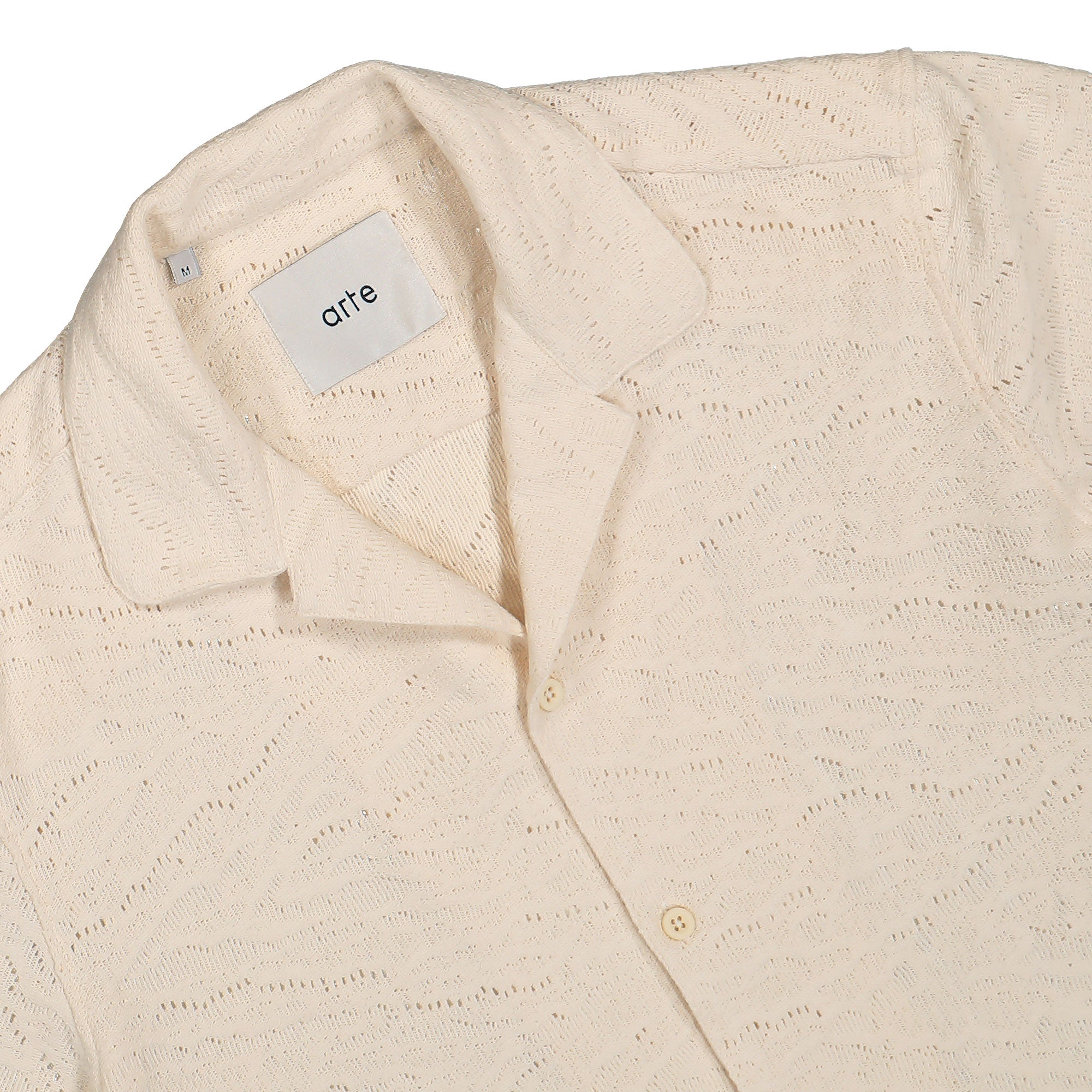 Arte Antwerp Crochet Shirt Cream Shirts Material | Overkill