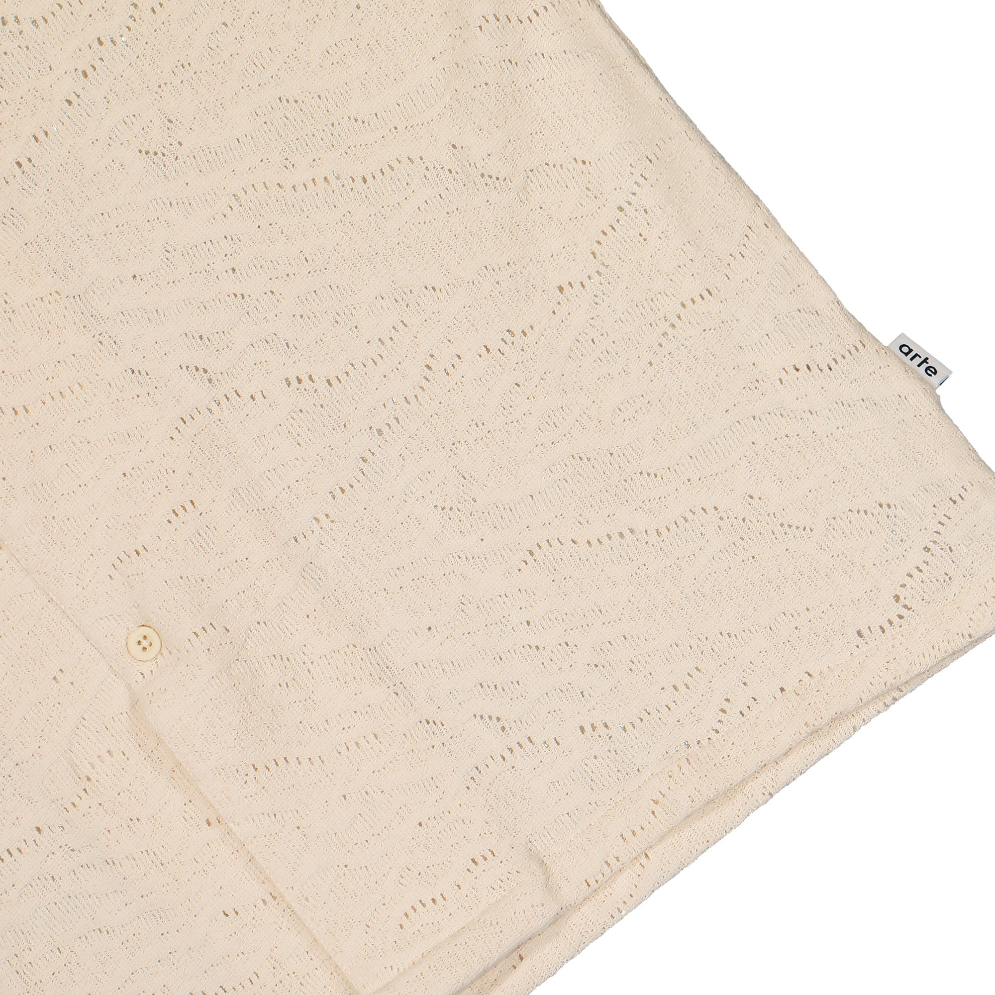 Arte Antwerp Crochet Shirt Cream Shirts Detailfoto | Overkill