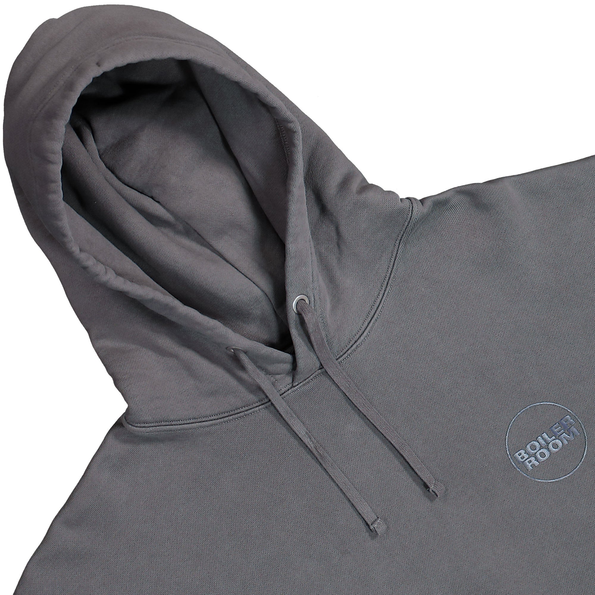 Boiler Room Core Boiler Room Hoody Garment Dye Slate Hoodies Material | Overkill