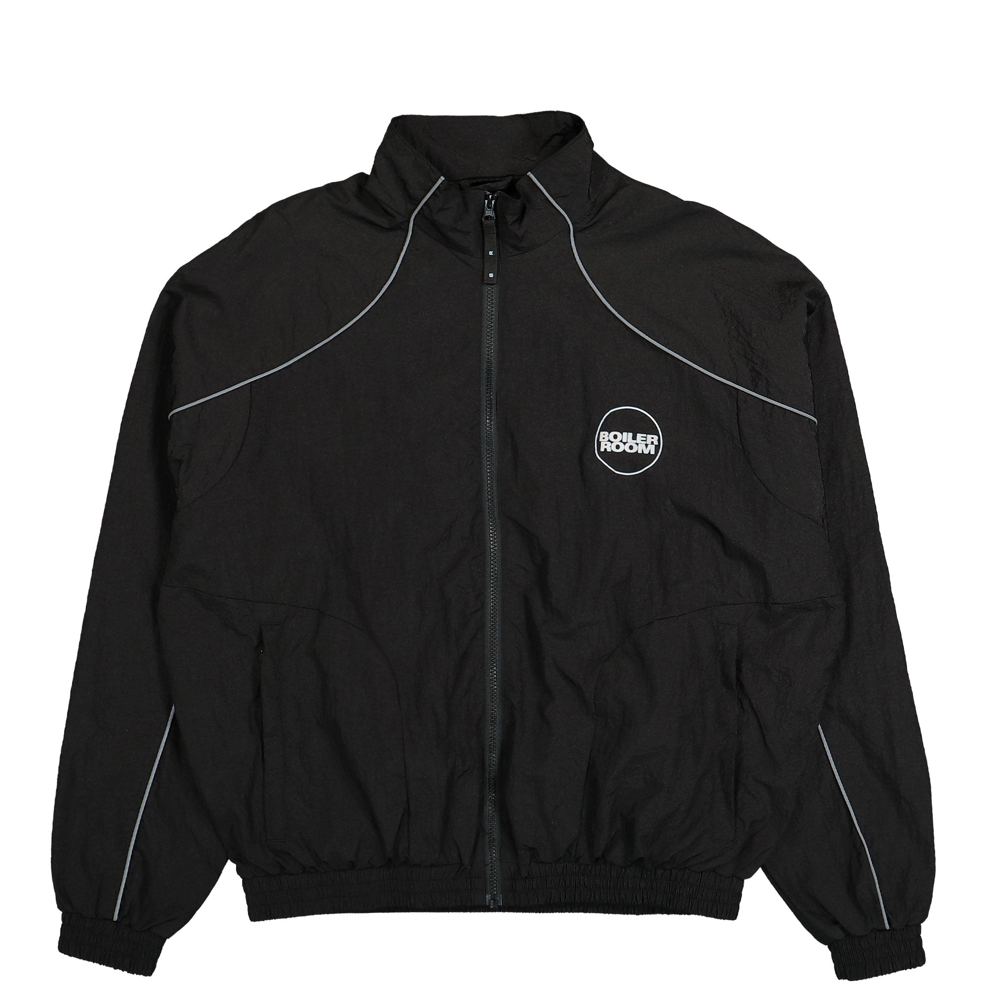 Boiler Room Shell Track Top Black Track Jackets SS25JK03BLK | Overkill