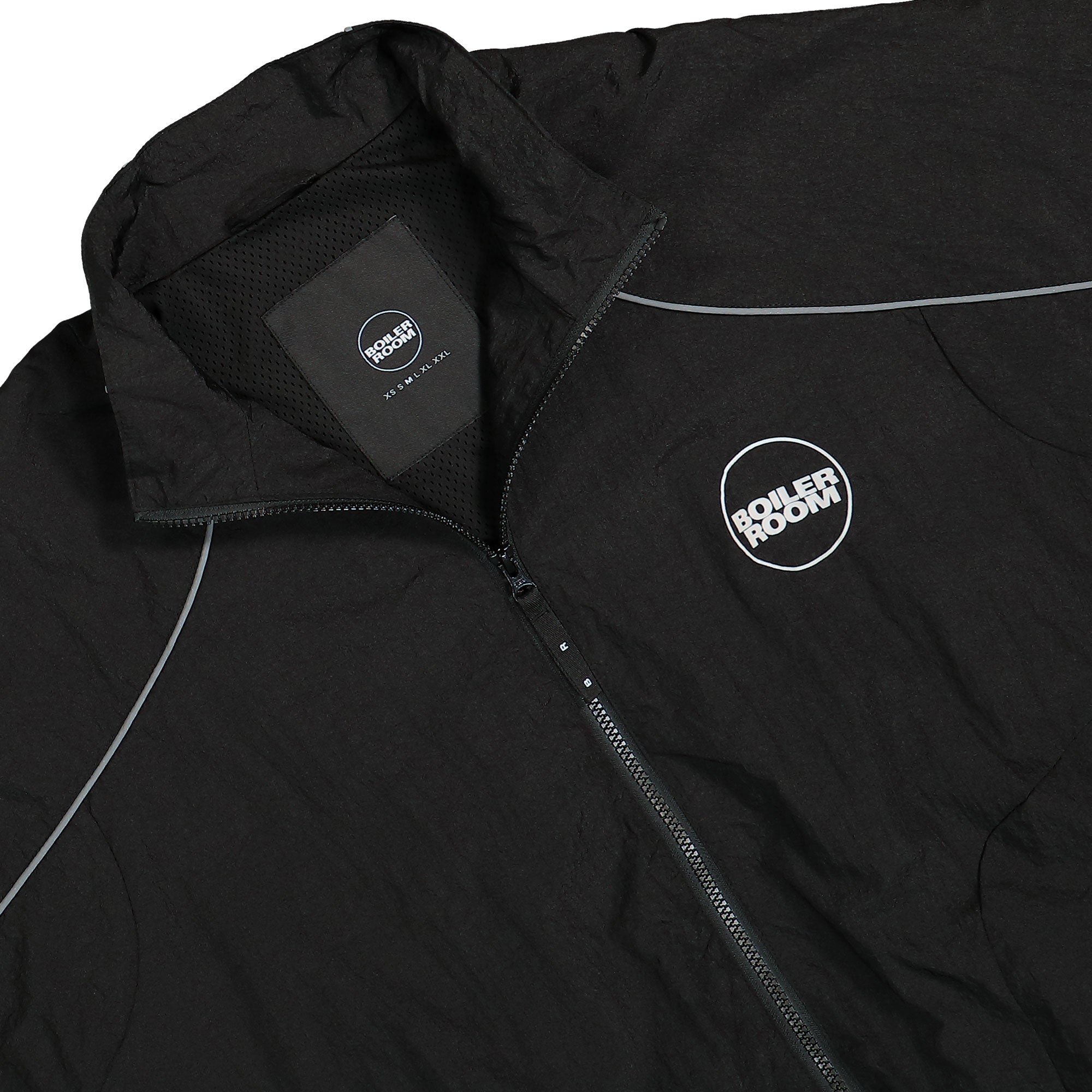 Boiler Room Shell Track Top Black Track Jackets Material | Overkill