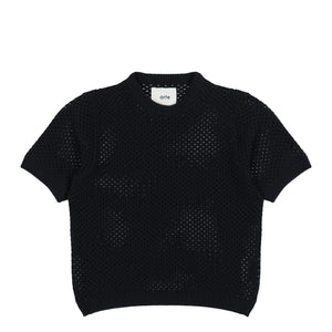 Arte Antwerp Crochet T-Shirt Black T-Shirts SS26-088K - 1 | Overkill