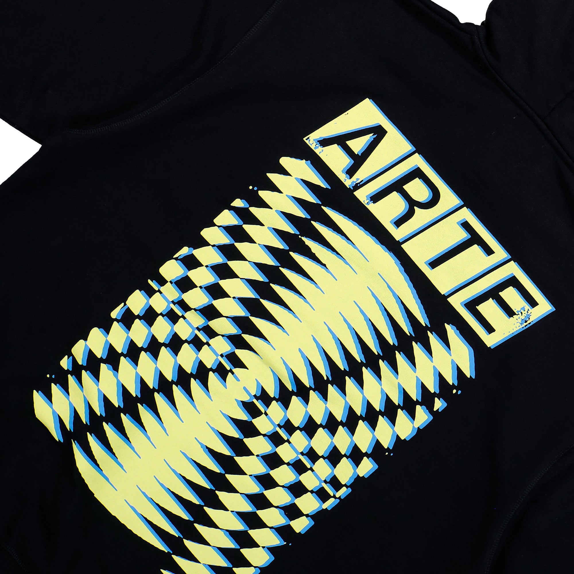 Arte Antwerp Back Abstract Hoodie Black Hoodies SS26-134H / Black Detail View 2 | Overkill