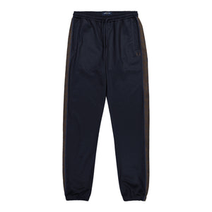 Fred Perry Contrast Tape Track Pant Navy / Burn Tobacco Sweat & Track Pants T5507-40A | Overkill