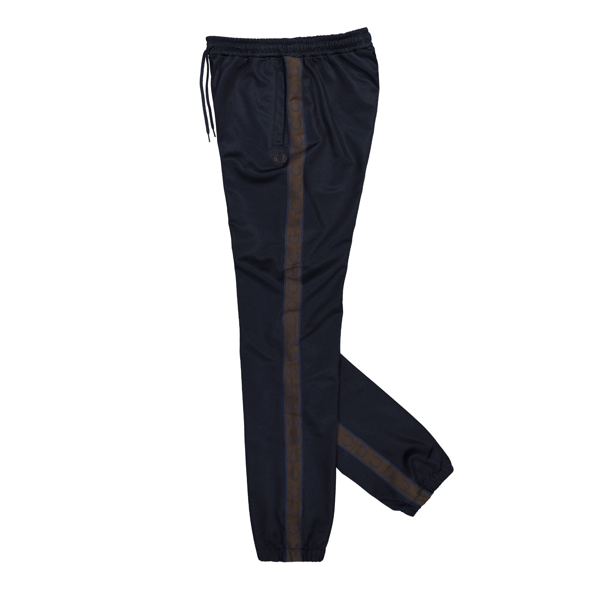 Fred Perry Contrast Tape Track Pant Navy / Burn Tobacco Sweat & Track Pants T5507-40A Detailfoto | Overkill