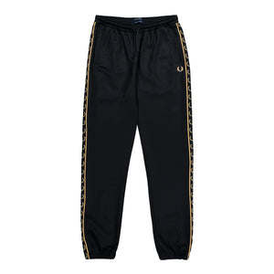 Fred Perry Contrast Tape Track Pant Black / Champagne Track Pants T5507-90A | Overkill