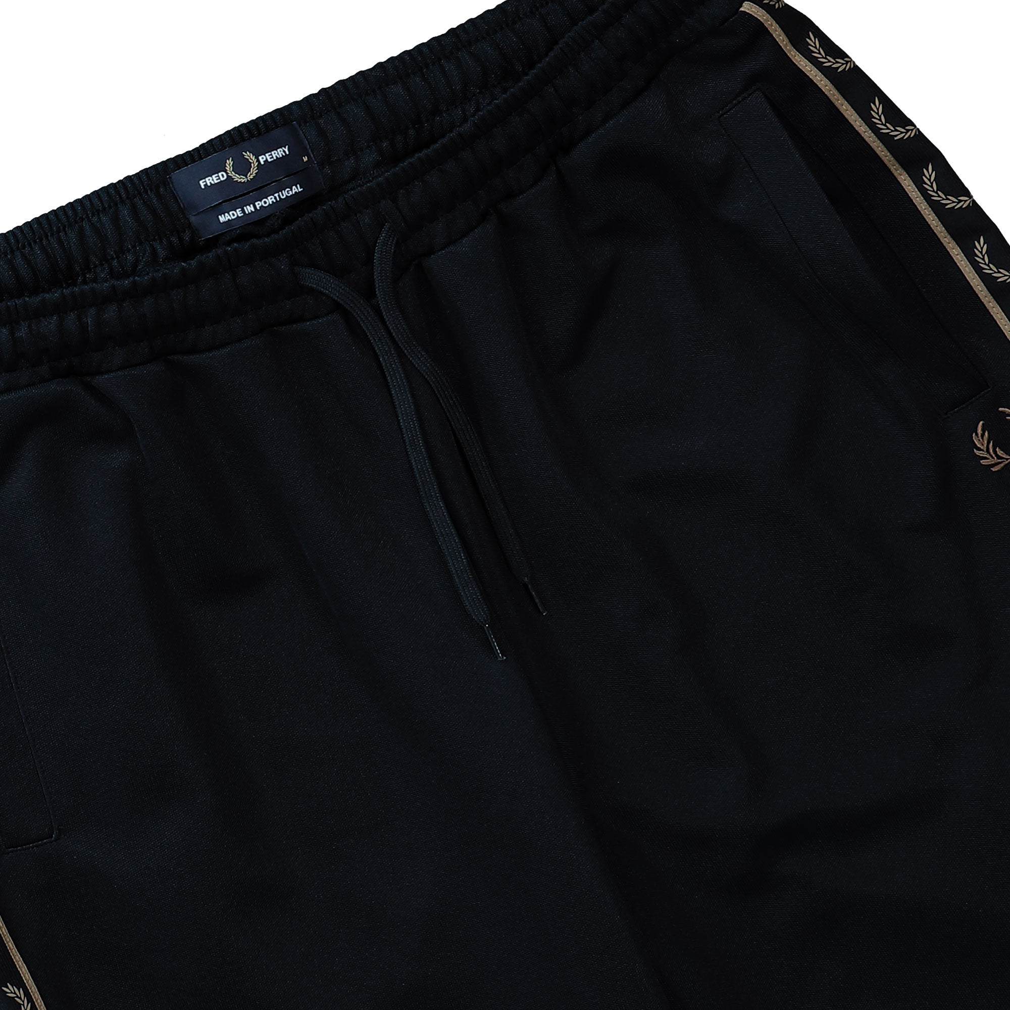Fred Perry Contrast Tape Track Pant Black / Shadedston Sweat & Track Pants T5507-Q27 Detail View 1 | Overkill