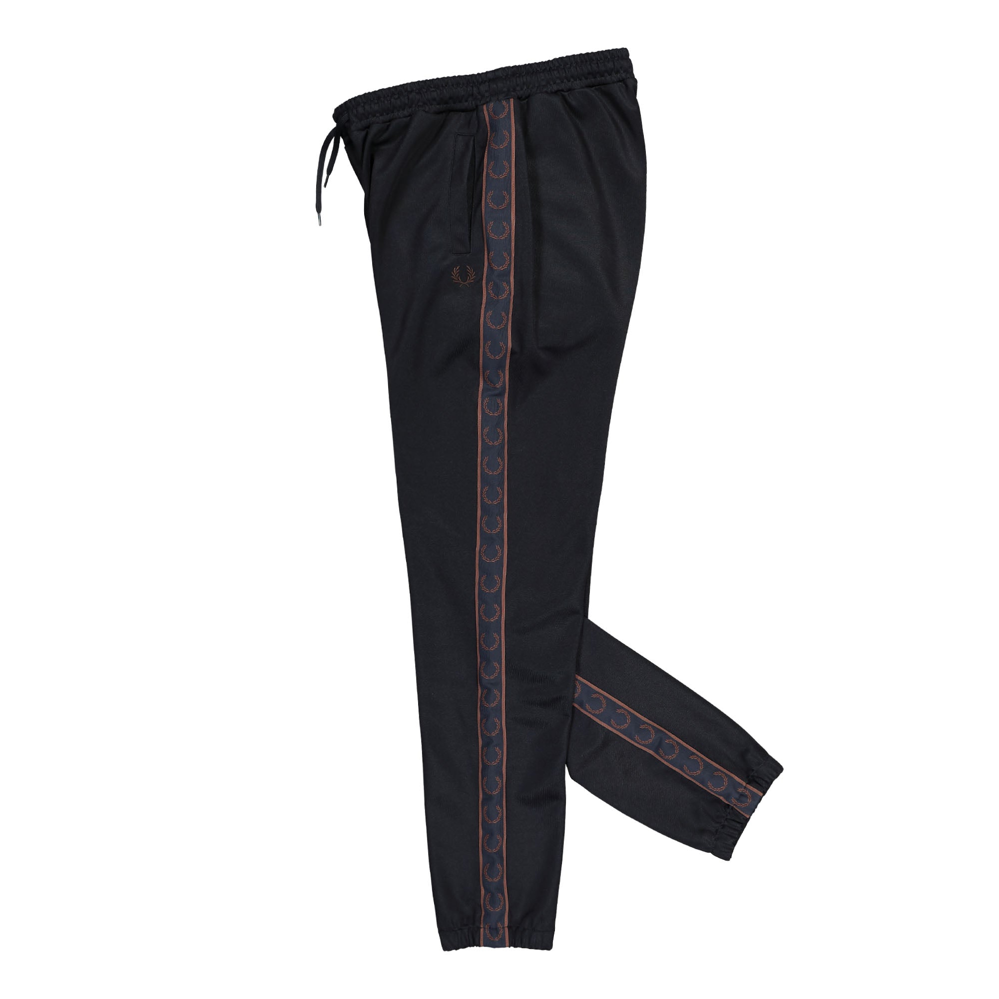 Fred Perry Contrast Tape Track Pant Navy / Carrington Brick Sweat & Track Pants Close-up | Overkill