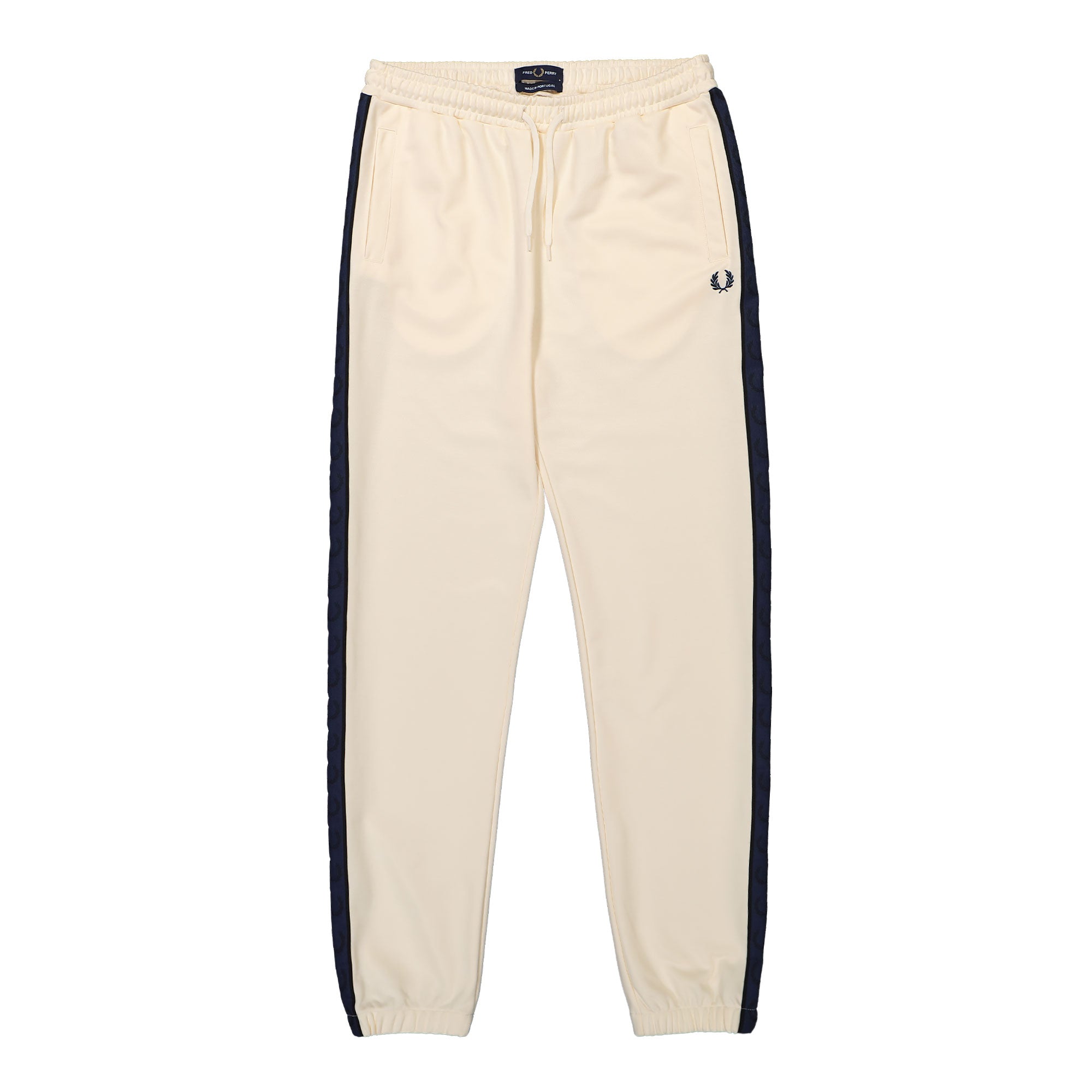 Fred Perry Contrast Tape-Track Pant Ecru / Tennis Blue Sweat & Track Pants T5507-Y24 | Overkill