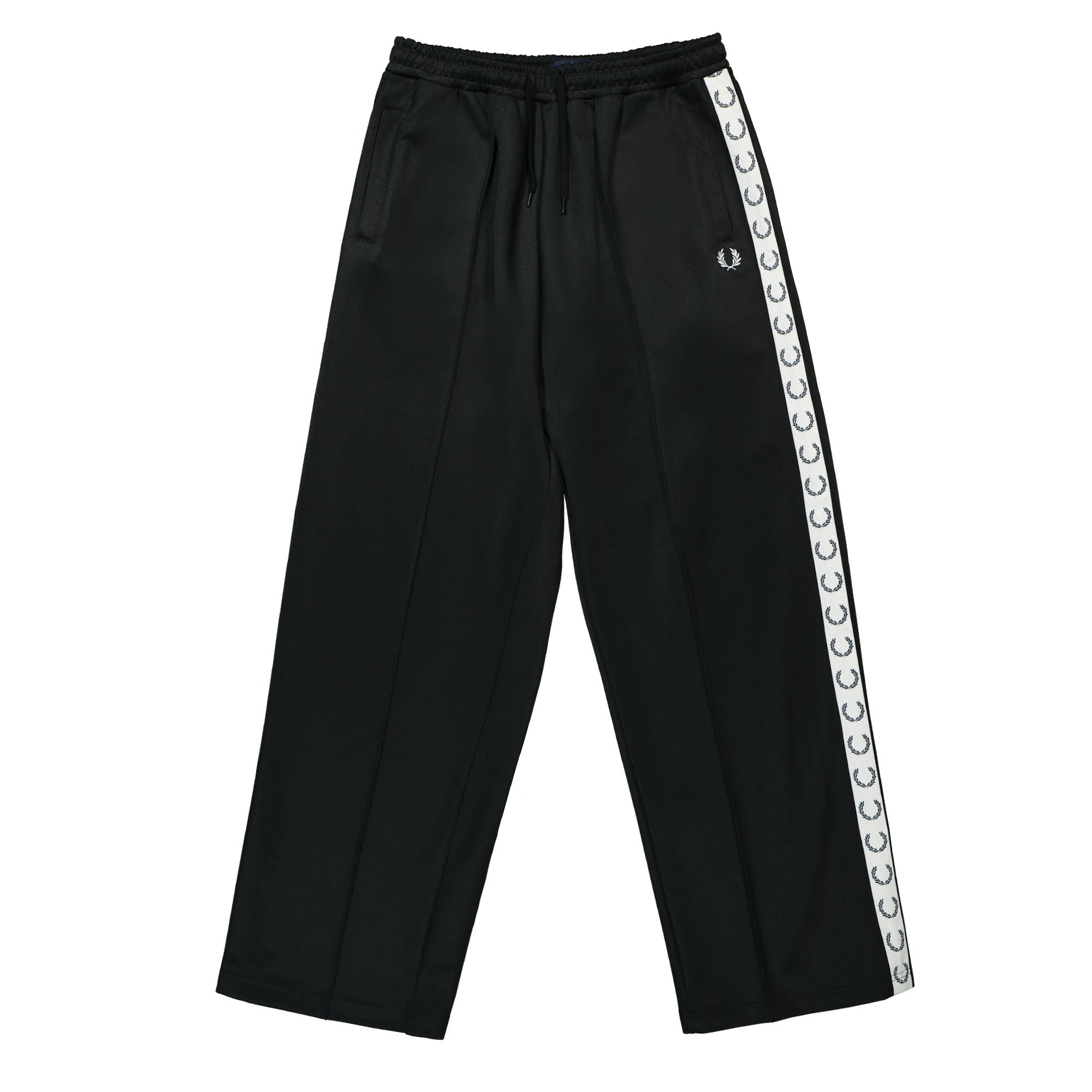 Fred Perry Wide Leg Track Pant Black Sweat & Track Pants T7171-102 | Overkill