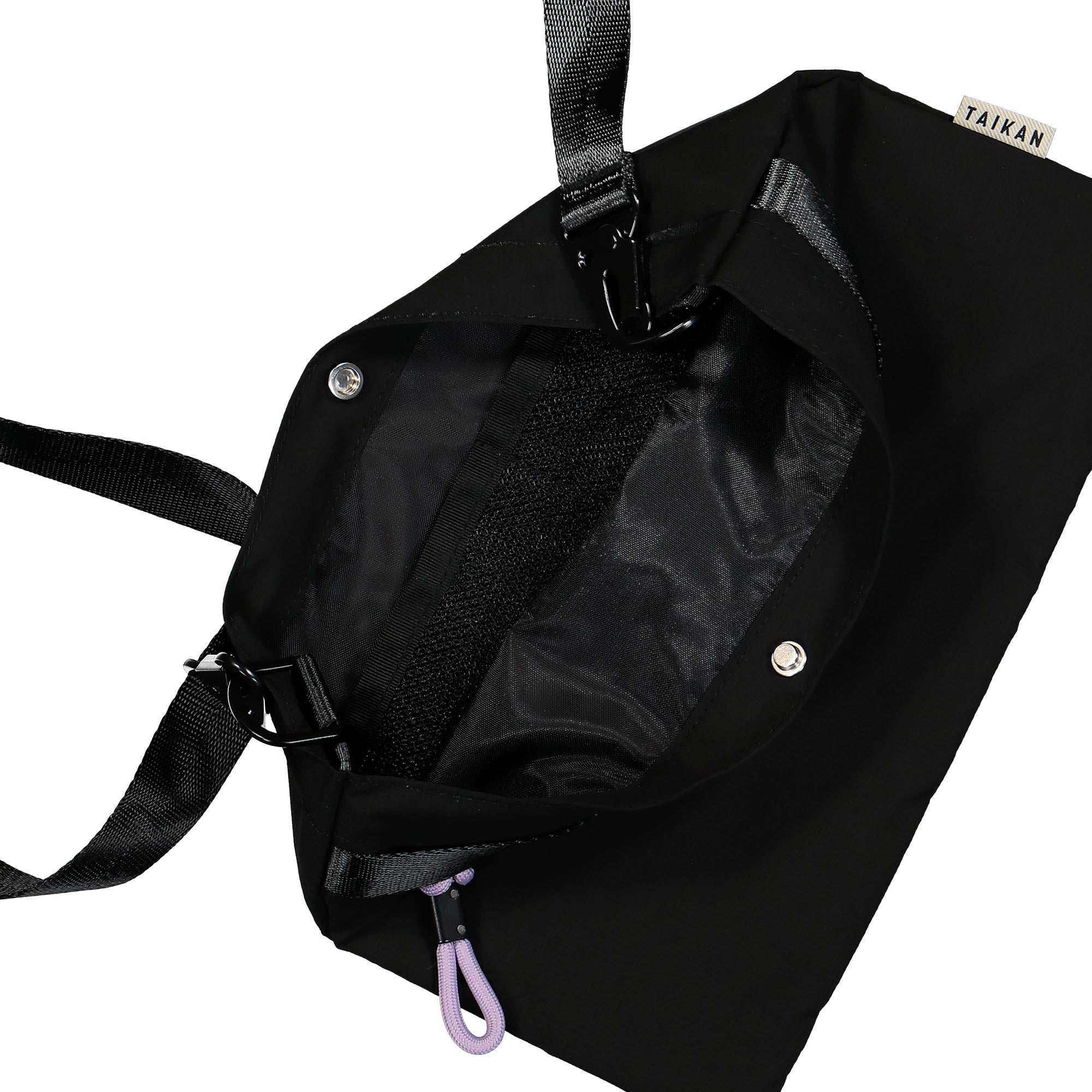 Taikan Sukhoi Black Ripstop Shoulder & Cross Body Bags Detail view 1 | Overkill