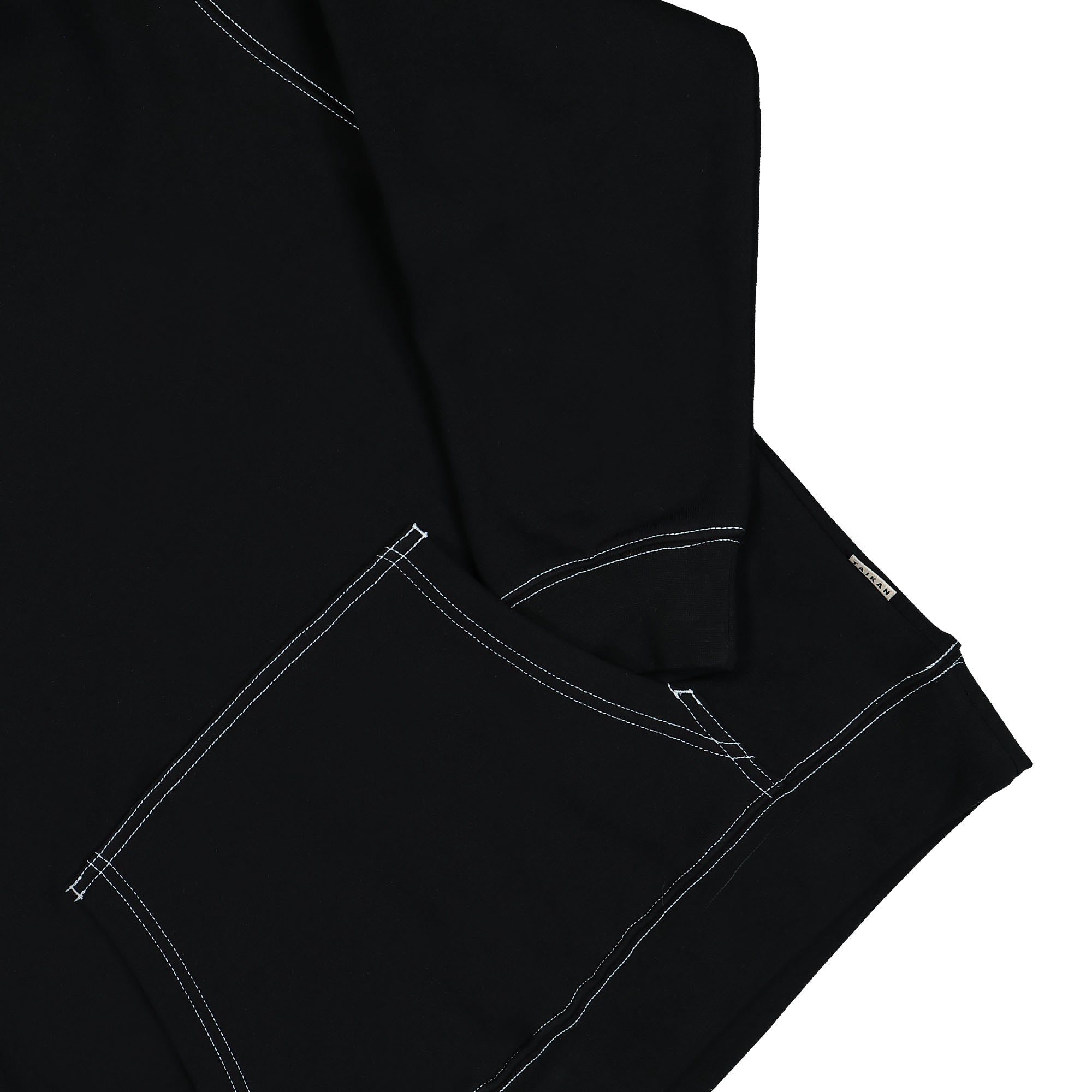 Taikan Custom Hoodie Black Contrast Stitch Hoodies Detailfoto | Overkill