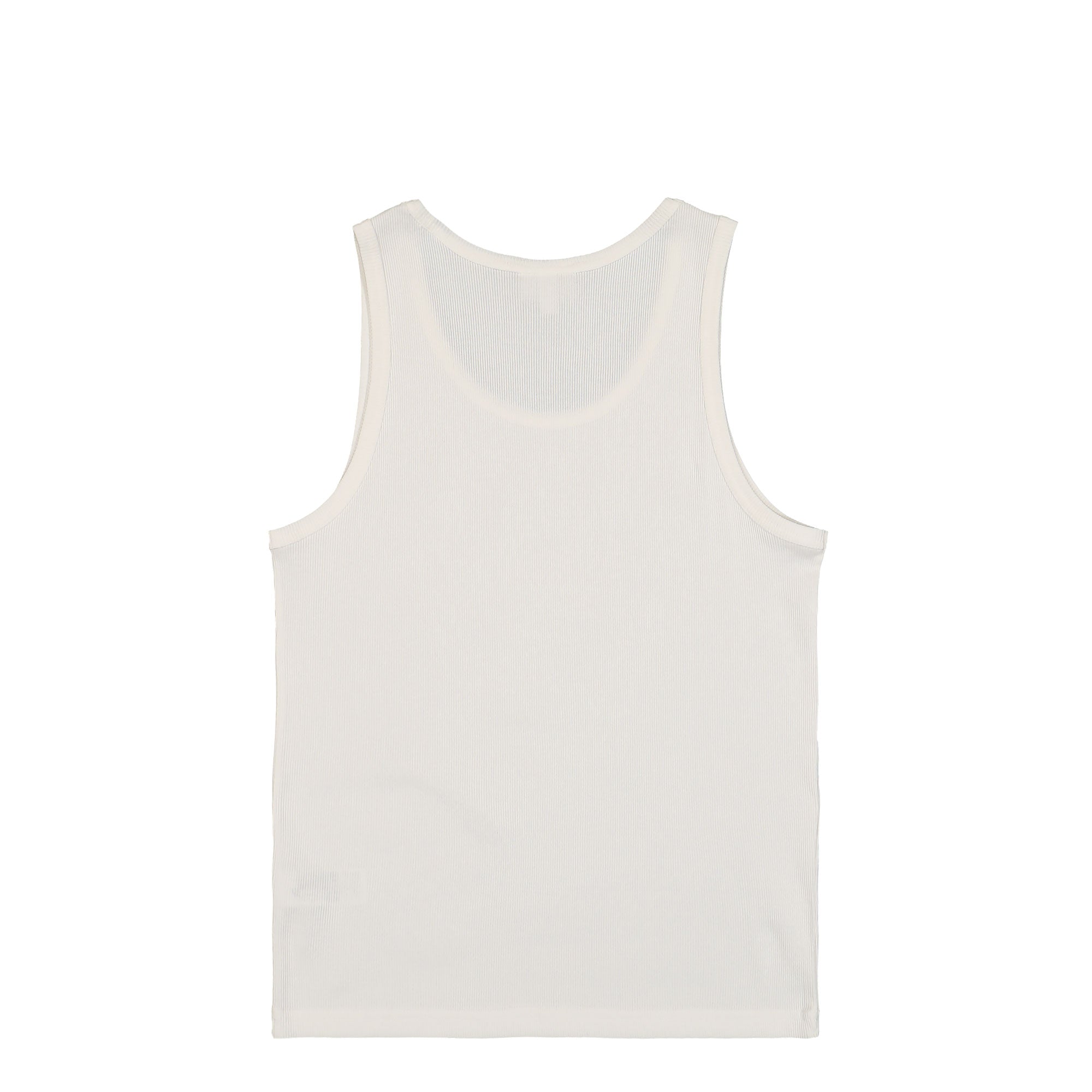 Lacoste Ribbed Tank Top White Tops Material | Overkill