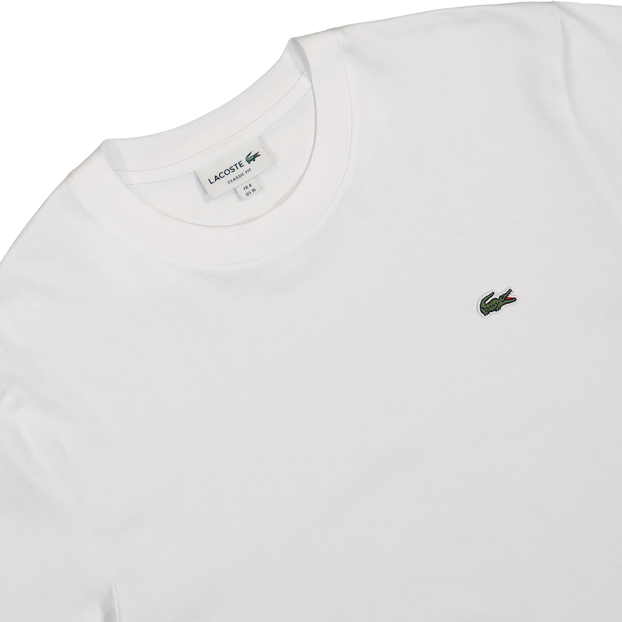 Lacoste Jersey T-Shirt White T-Shirts Close-up | Overkill