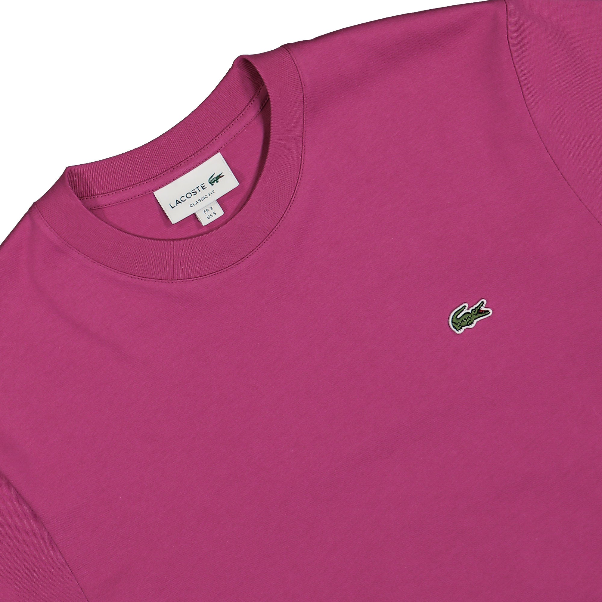 Lacoste Jersey T-Shirt Rose T-Shirts Close-up | Overkill