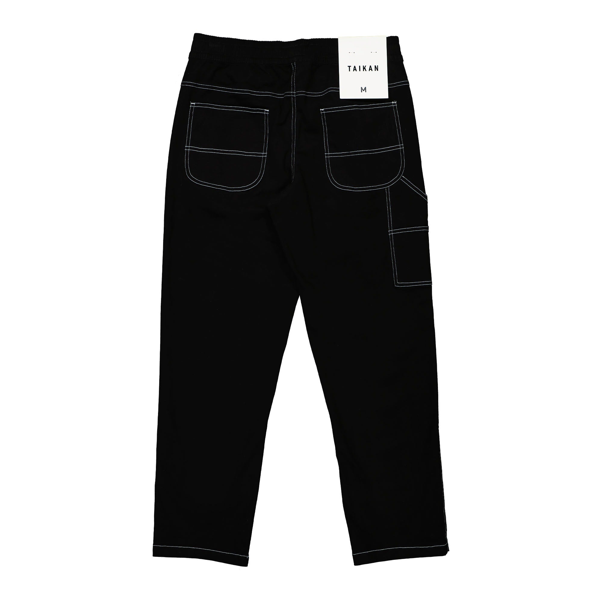 Taikan Carpenter Pant Black Contrast Stitch Casual Pants Material | Overkill