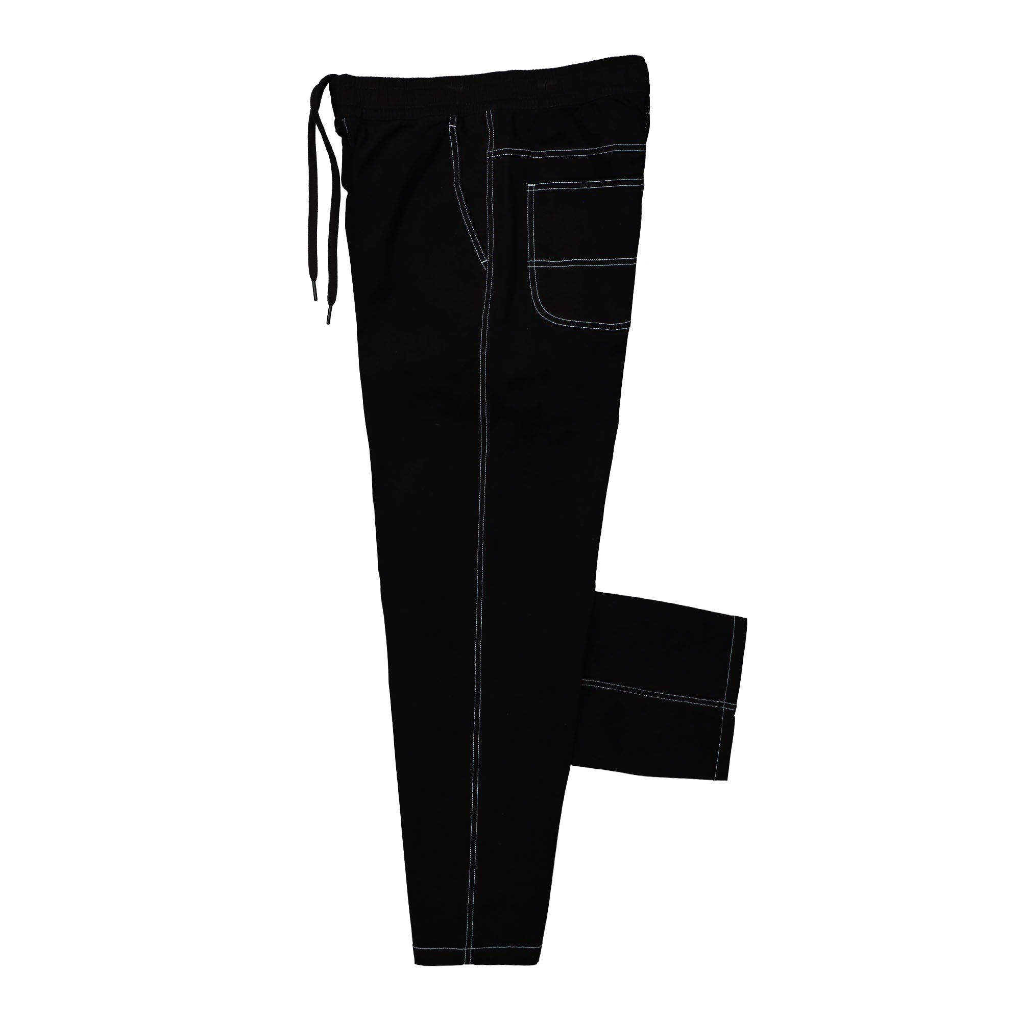 Taikan Carpenter Pant Black Contrast Stitch Casual Pants Close-up | Overkill