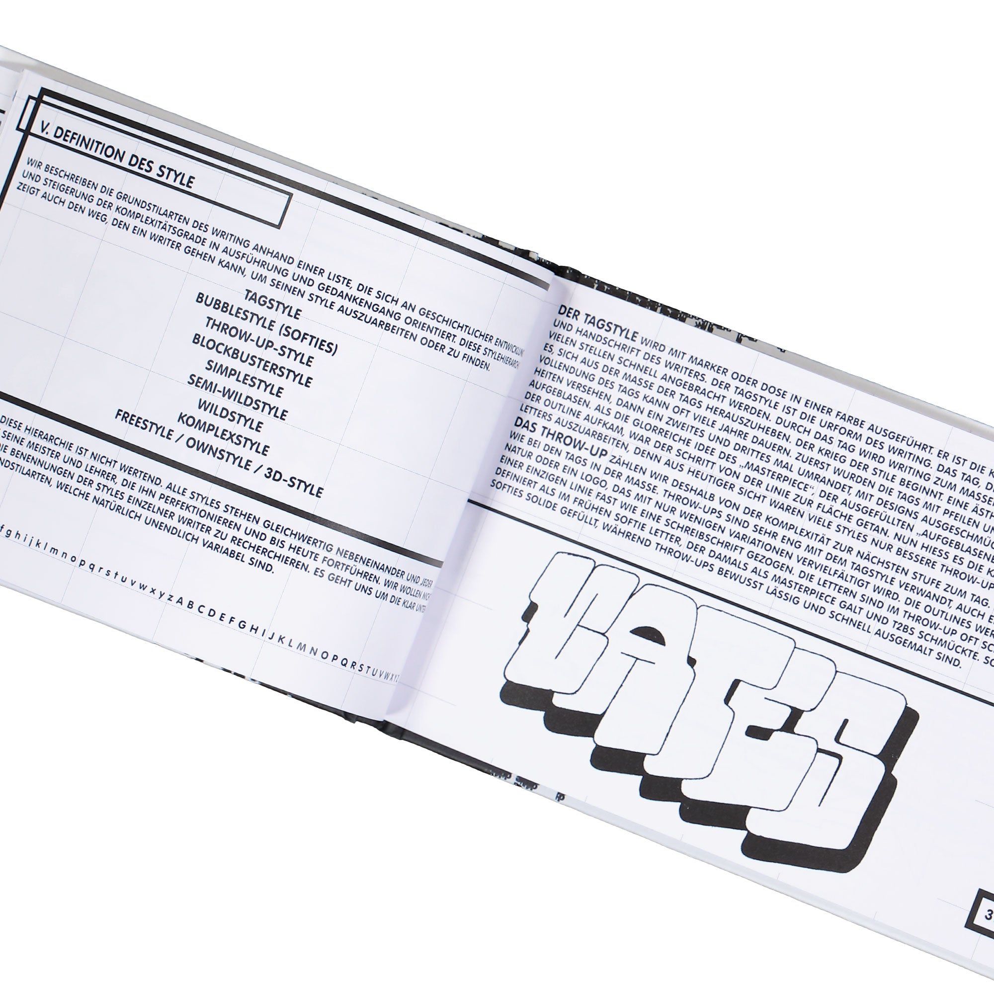 Hitzerot Theorie des Style: Die Befreiung des Alphabets Black / White Graffiti Book 978-3-9820295-6-6 Detailfoto | Overkill
