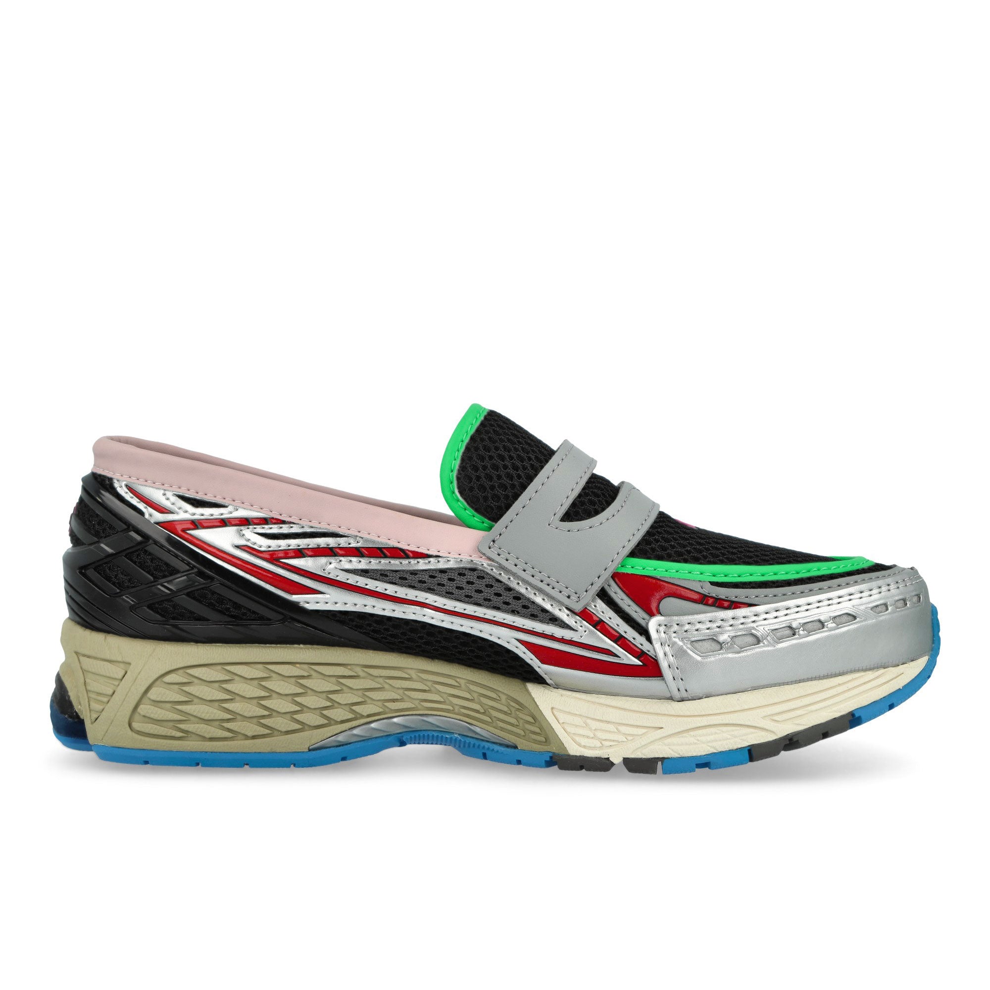 New Balance U190663V Silver Metallic / Black / Fire Cracker Low Top Sneakers U190663V Silhouette | Overkill