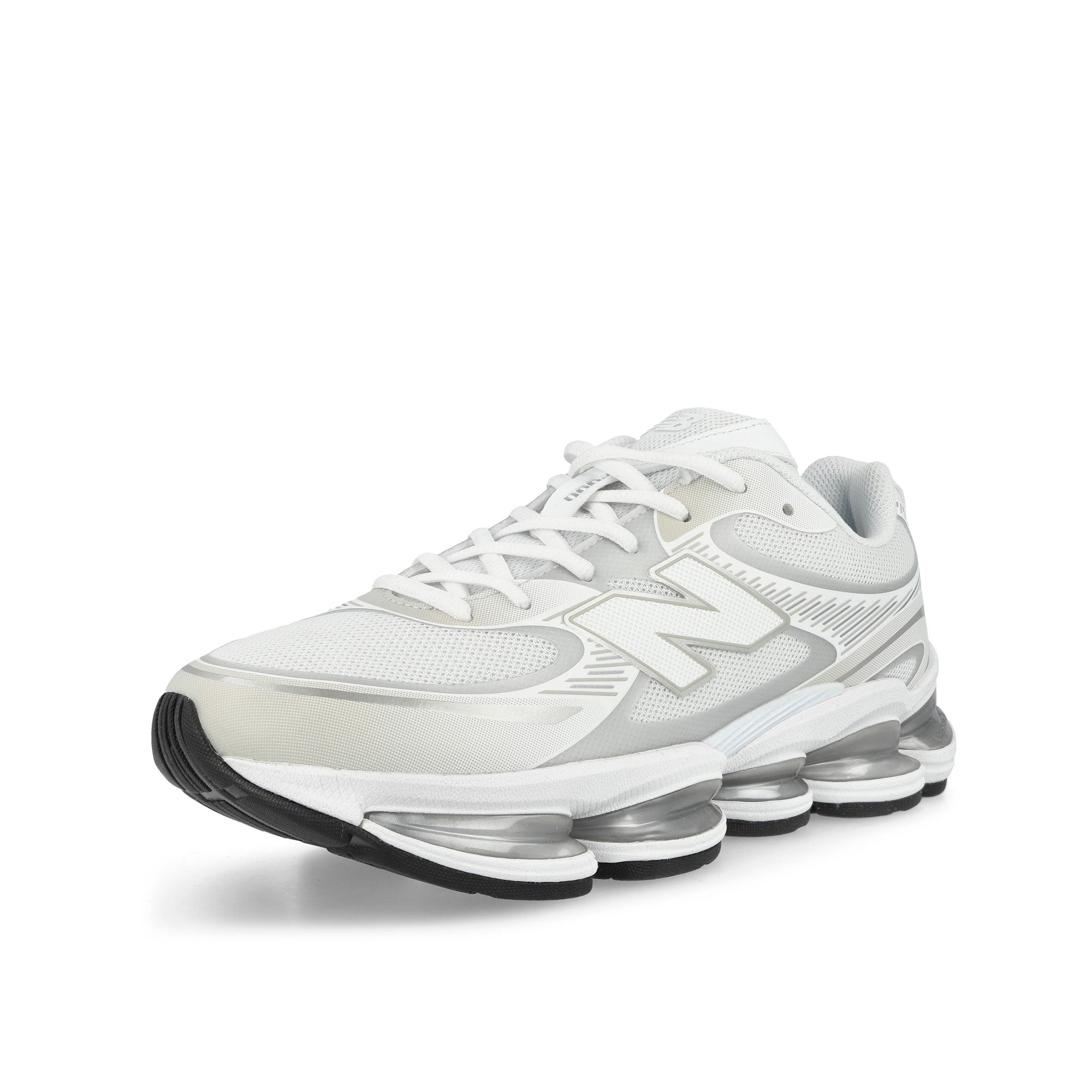 New Balance U20004GM White / Silver Metallic Low Top Sneakers U20004GM Close-up | Overkill