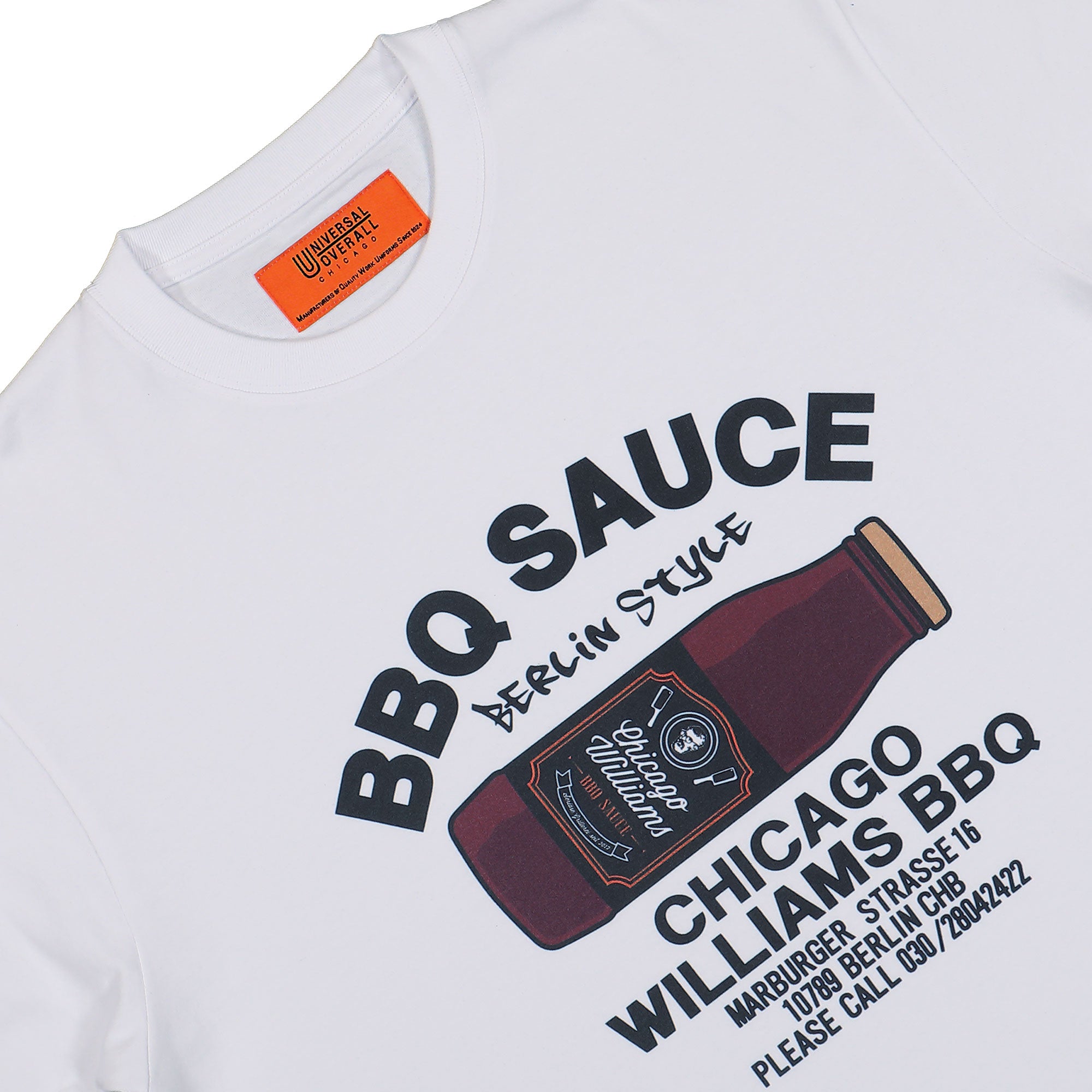 Chicago Williams x Universal Overall CWBerlin S/S Tee White T-Shirts U2613219CW Detailfoto | Overkill