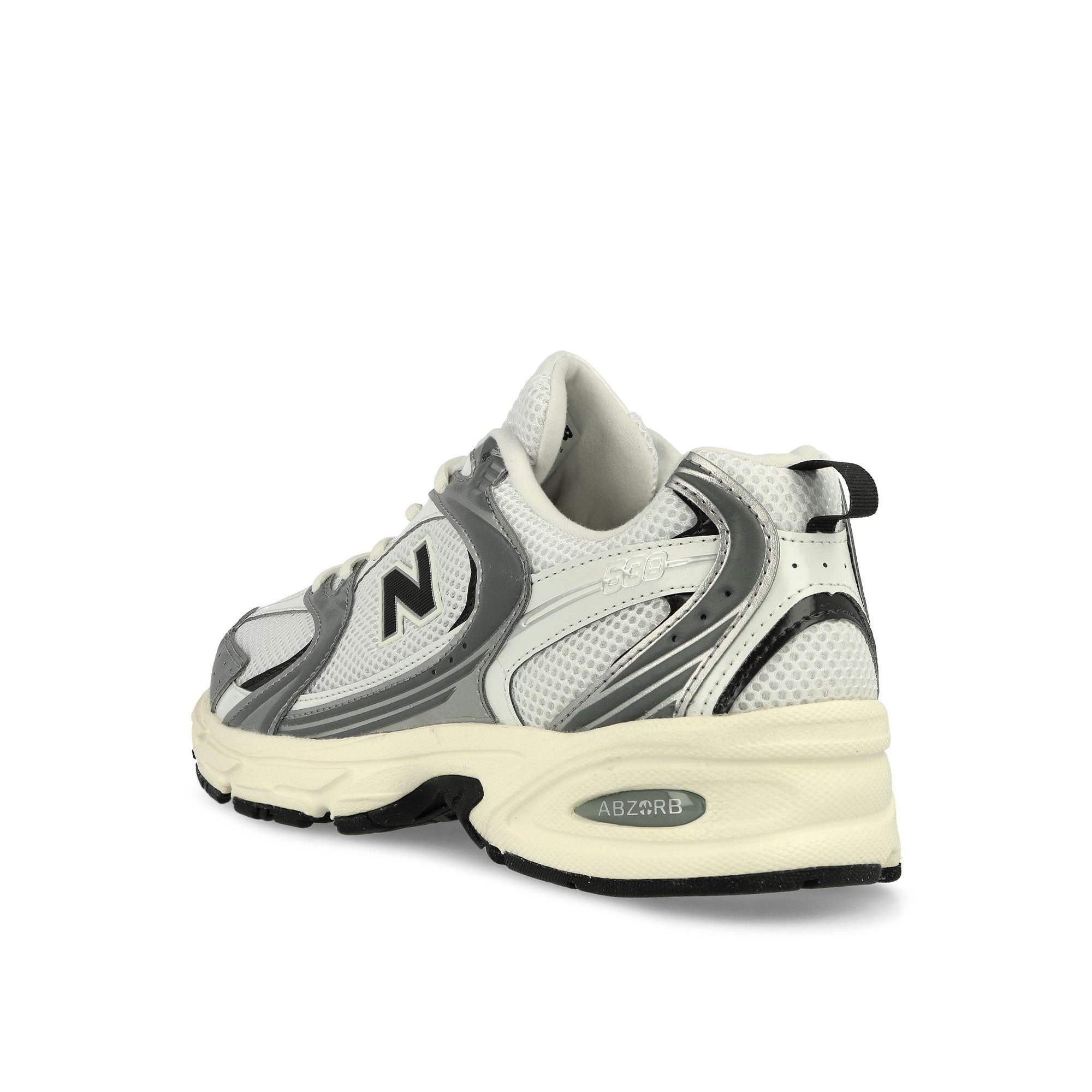 New Balance U530ESA Silver Metallic / Black Cement Low Top Sneaker U530ESA Material | Overkill