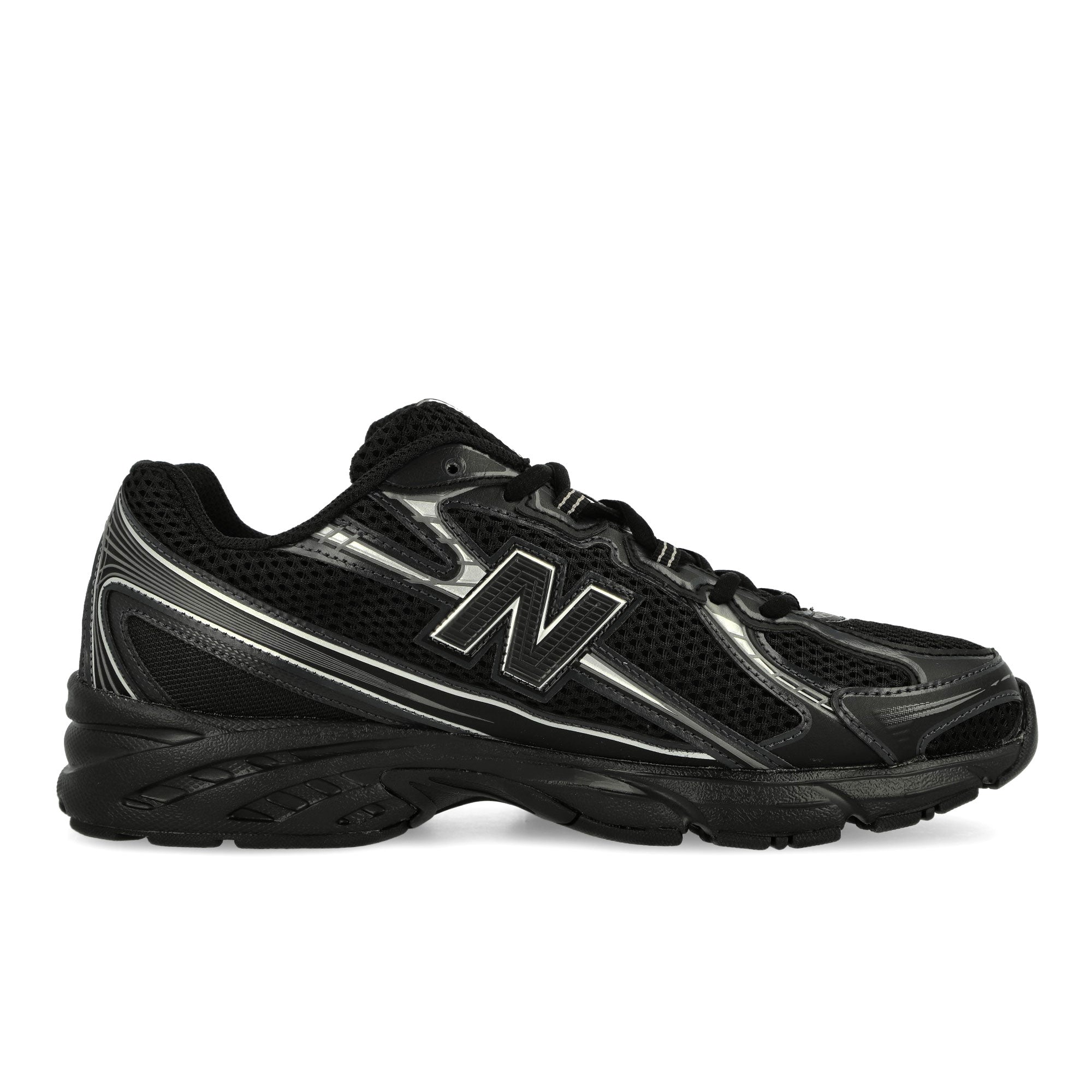 New Balance U740BM2 Black / Silver Metallic Low Top Sneakers Silhouette | Overkill
