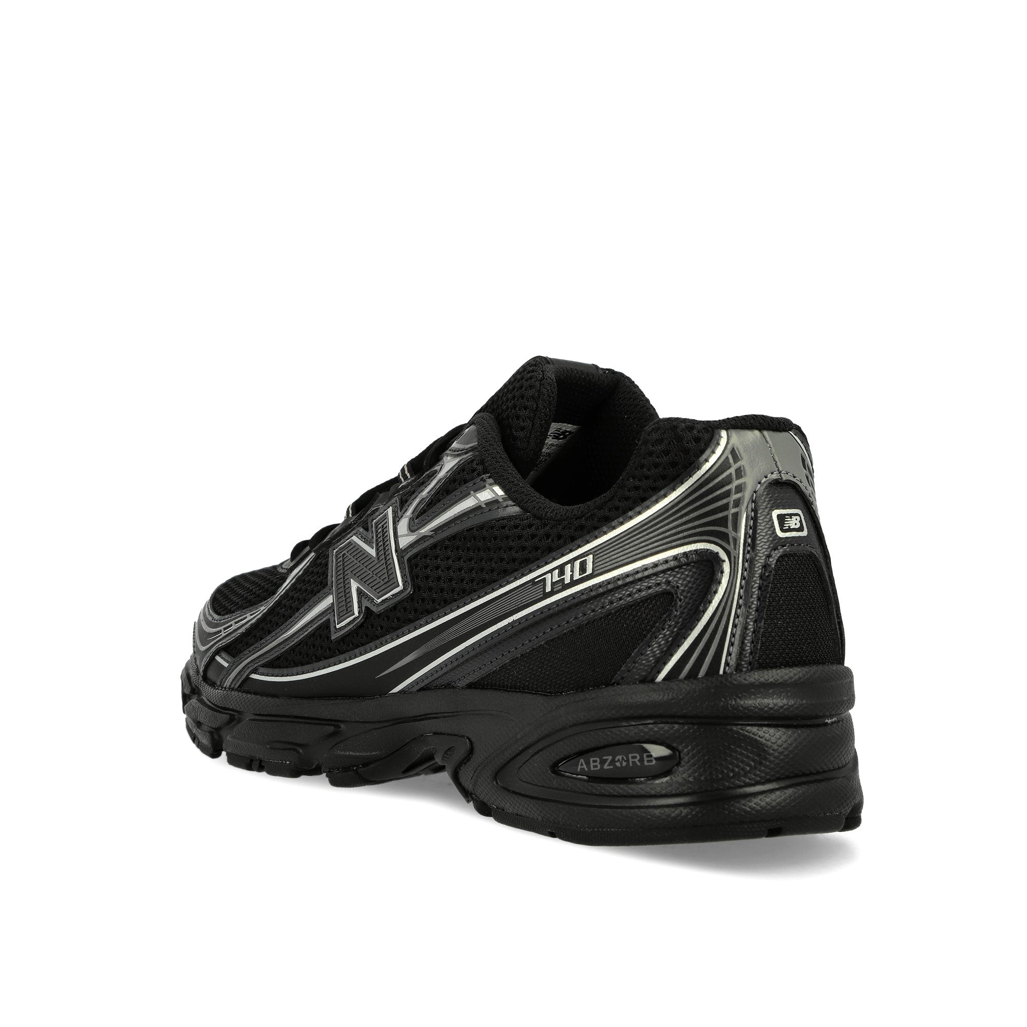 New Balance U740BM2 Black / Silver Metallic Low Top Sneakers Material | Overkill