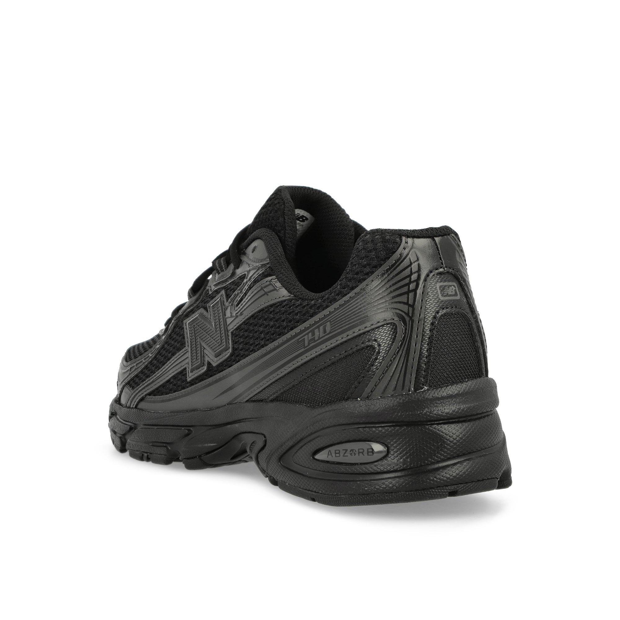 New Balance U740BO2 Black / Black Cement Low Top Sneakers Material | Overkill